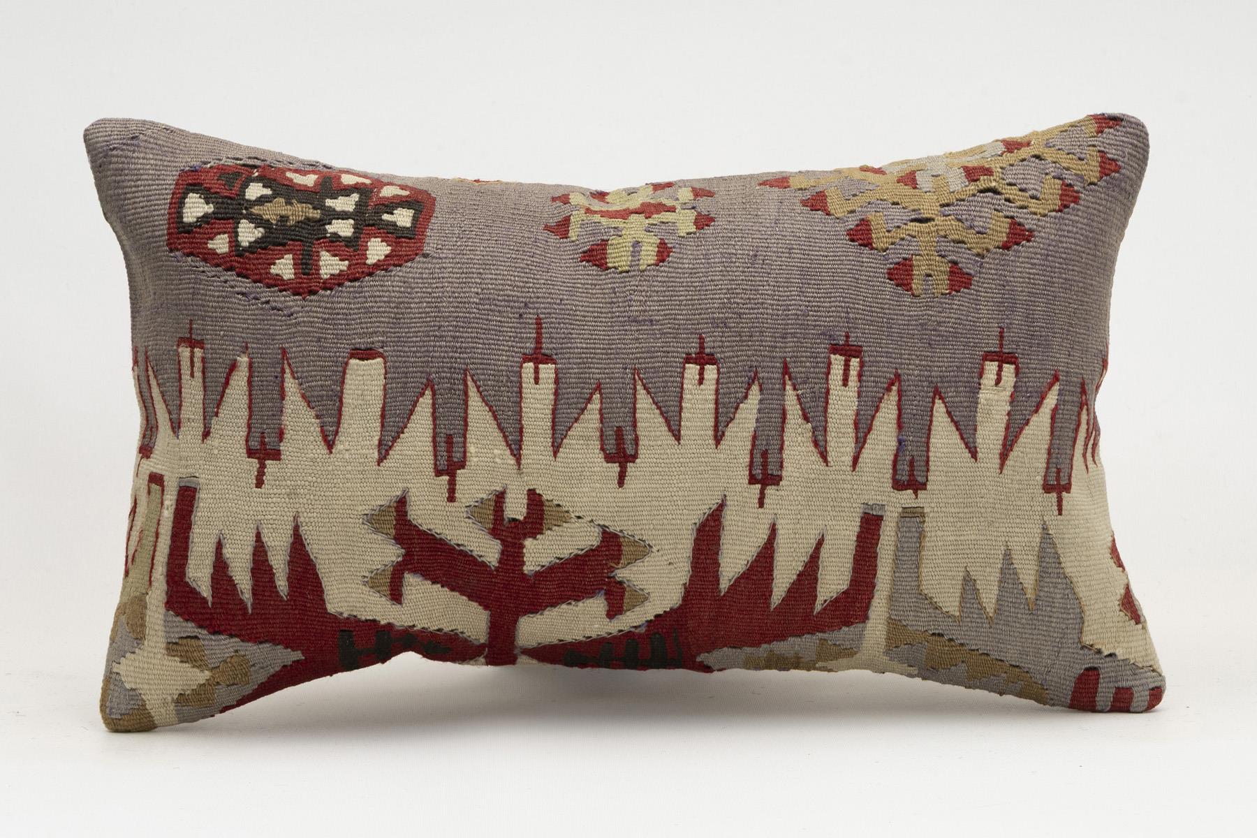 12x20 inches (30x50 cm) Kilim Pillow | KILIM WHOLESALE - Vintage Handmade Pillows - Vintage Handmade Kilim Rugs - It is 100% wool. Artistic and historical rugs. Old handwoven rugs. - Online hand woven rugs and kilim cushions sales. Shipping to a