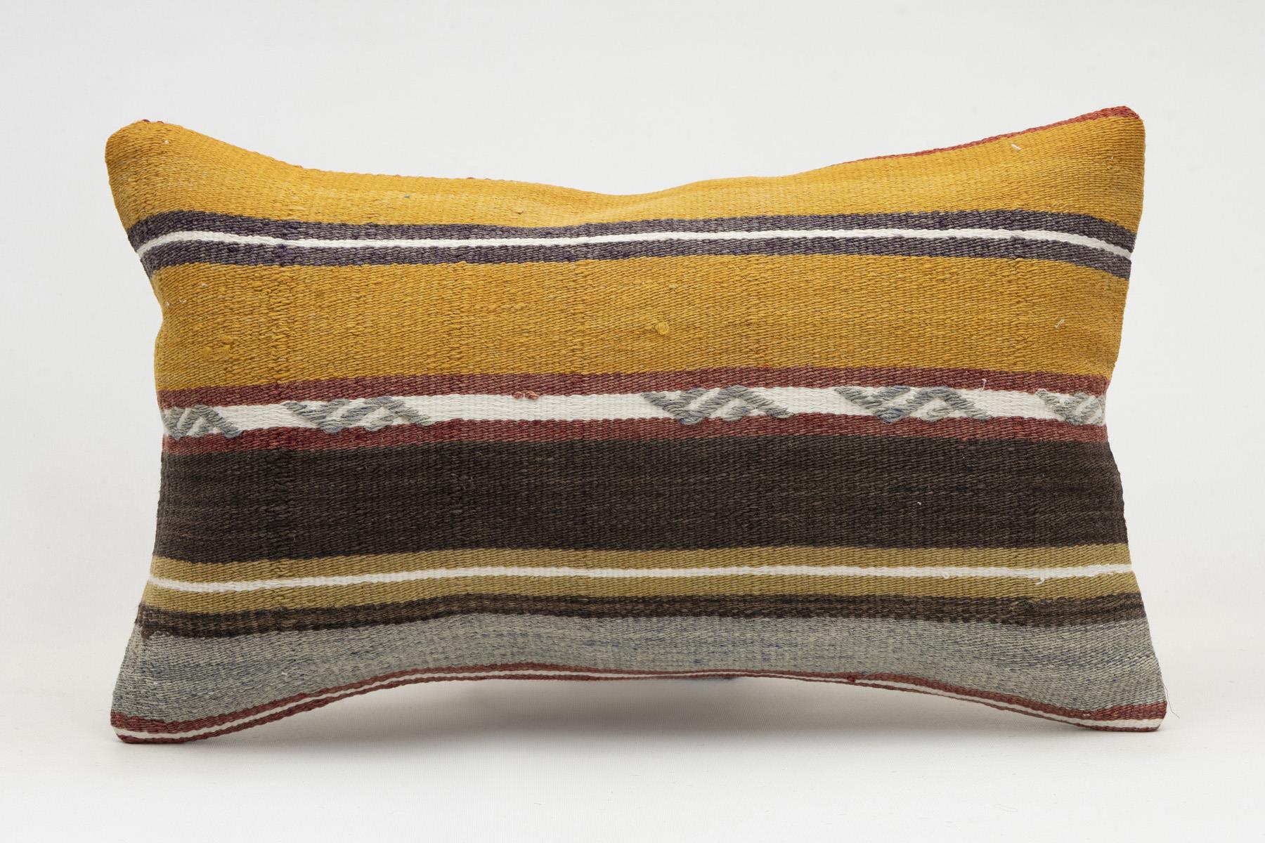 12x20 inches (30x50 cm) Kilim Pillow | KILIM WHOLESALE - Vintage Handmade Pillows - Vintage Handmade Kilim Rugs - It is 100% wool. Artistic and historical rugs. Old handwoven rugs. - Online hand woven rugs and kilim cushions sales. Shipping to a