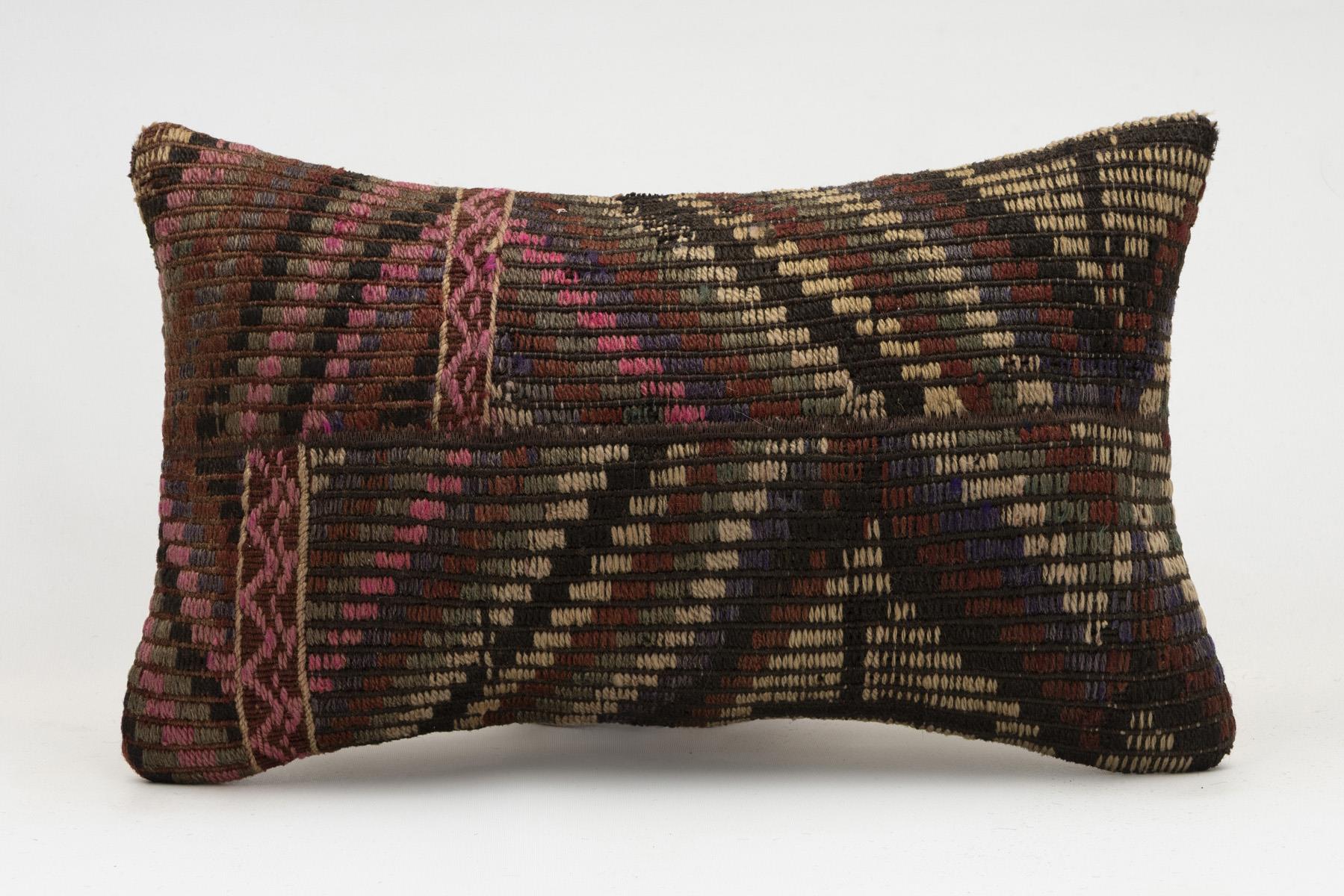 12x20 inches (30x50 cm) Kilim Pillow | KILIM WHOLESALE - Vintage Handmade Pillows - Vintage Handmade Kilim Rugs - It is 100% wool. Artistic and historical rugs. Old handwoven rugs. - Online hand woven rugs and kilim cushions sales. Shipping to a