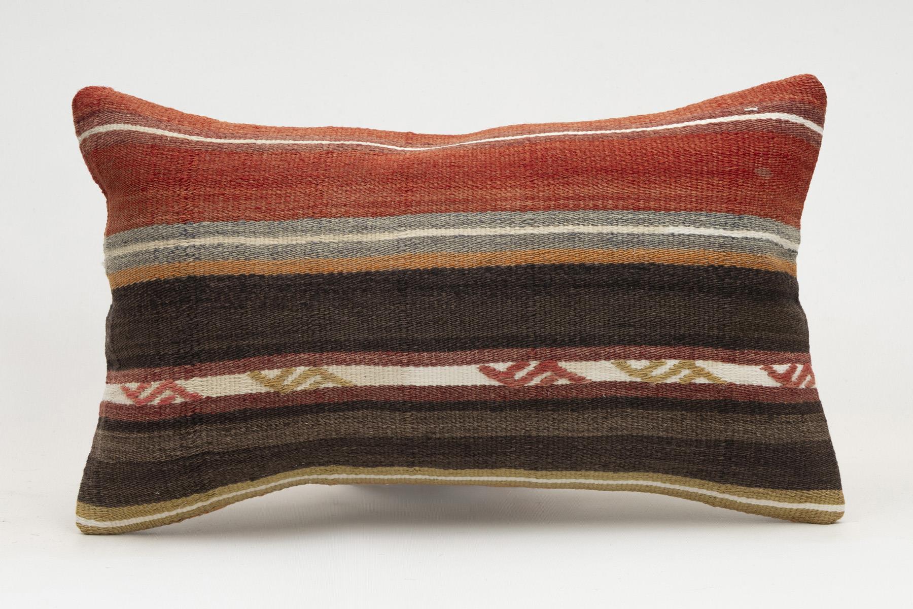 12x20 inches (30x50 cm) Kilim Pillow | KILIM WHOLESALE - Vintage Handmade Pillows - Vintage Handmade Kilim Rugs - It is 100% wool. Artistic and historical rugs. Old handwoven rugs. - Online hand woven rugs and kilim cushions sales. Shipping to a