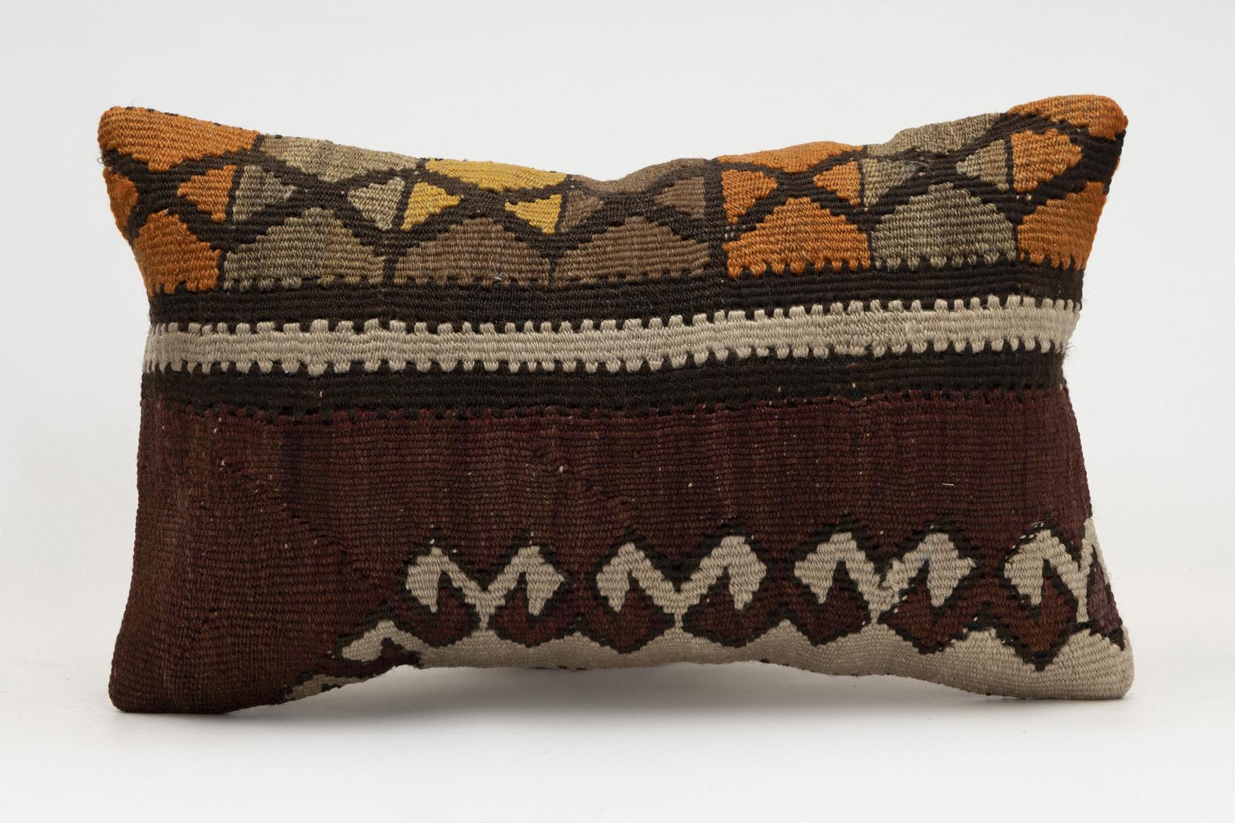 12x20 inches (30x50 cm) Kilim Pillow | KILIM WHOLESALE - Vintage Handmade Pillows - Vintage Handmade Kilim Rugs - It is 100% wool. Artistic and historical rugs. Old handwoven rugs. - Online hand woven rugs and kilim cushions sales. Shipping to a