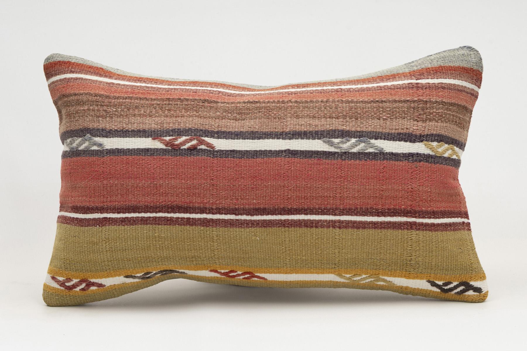 12x20 inches (30x50 cm) Kilim Pillow | KILIM WHOLESALE - Vintage Handmade Pillows - Vintage Handmade Kilim Rugs - It is 100% wool. Artistic and historical rugs. Old handwoven rugs. - Online hand woven rugs and kilim cushions sales. Shipping to a