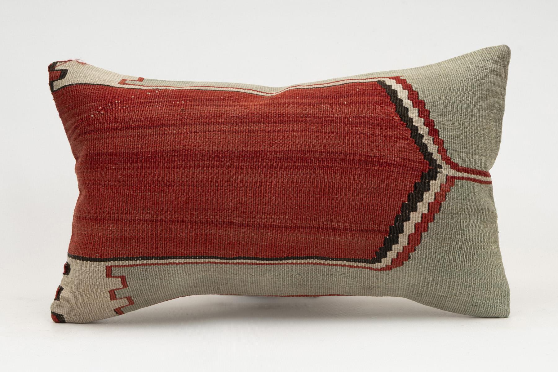 12x20 inches (30x50 cm) Kilim Pillow | KILIM WHOLESALE - Vintage Handmade Pillows - Vintage Handmade Kilim Rugs - It is 100% wool. Artistic and historical rugs. Old handwoven rugs. - Online hand woven rugs and kilim cushions sales. Shipping to a