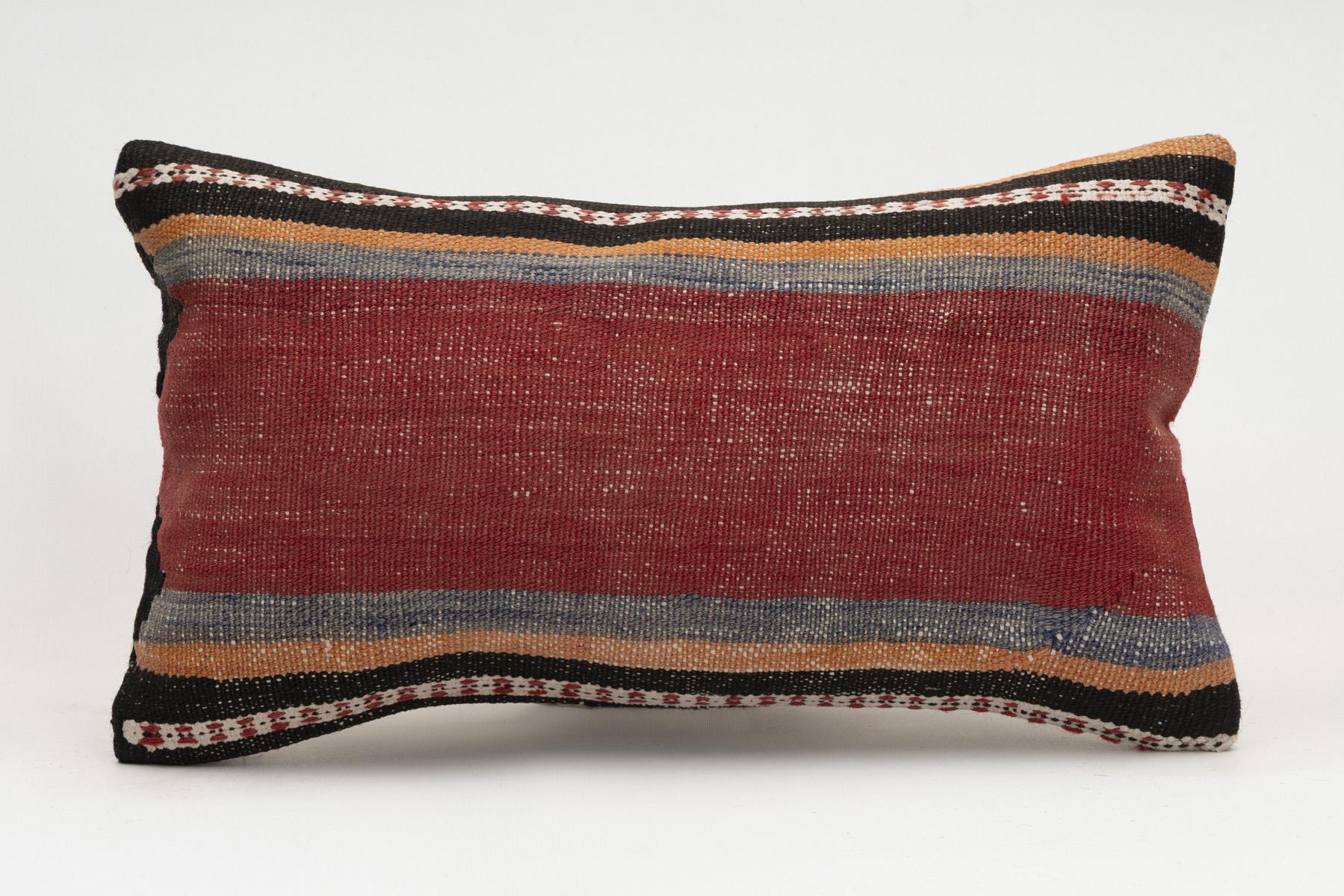 12x20 inches (30x50 cm) Kilim Pillow | KILIM WHOLESALE - Vintage Handmade Pillows - Vintage Handmade Kilim Rugs - It is 100% wool. Artistic and historical rugs. Old handwoven rugs. - Online hand woven rugs and kilim cushions sales. Shipping to a