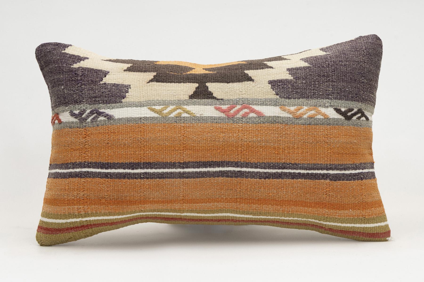 12x20 inches (30x50 cm) Kilim Pillow | KILIM WHOLESALE - Vintage Handmade Pillows - Vintage Handmade Kilim Rugs - It is 100% wool. Artistic and historical rugs. Old handwoven rugs. - Online hand woven rugs and kilim cushions sales. Shipping to a