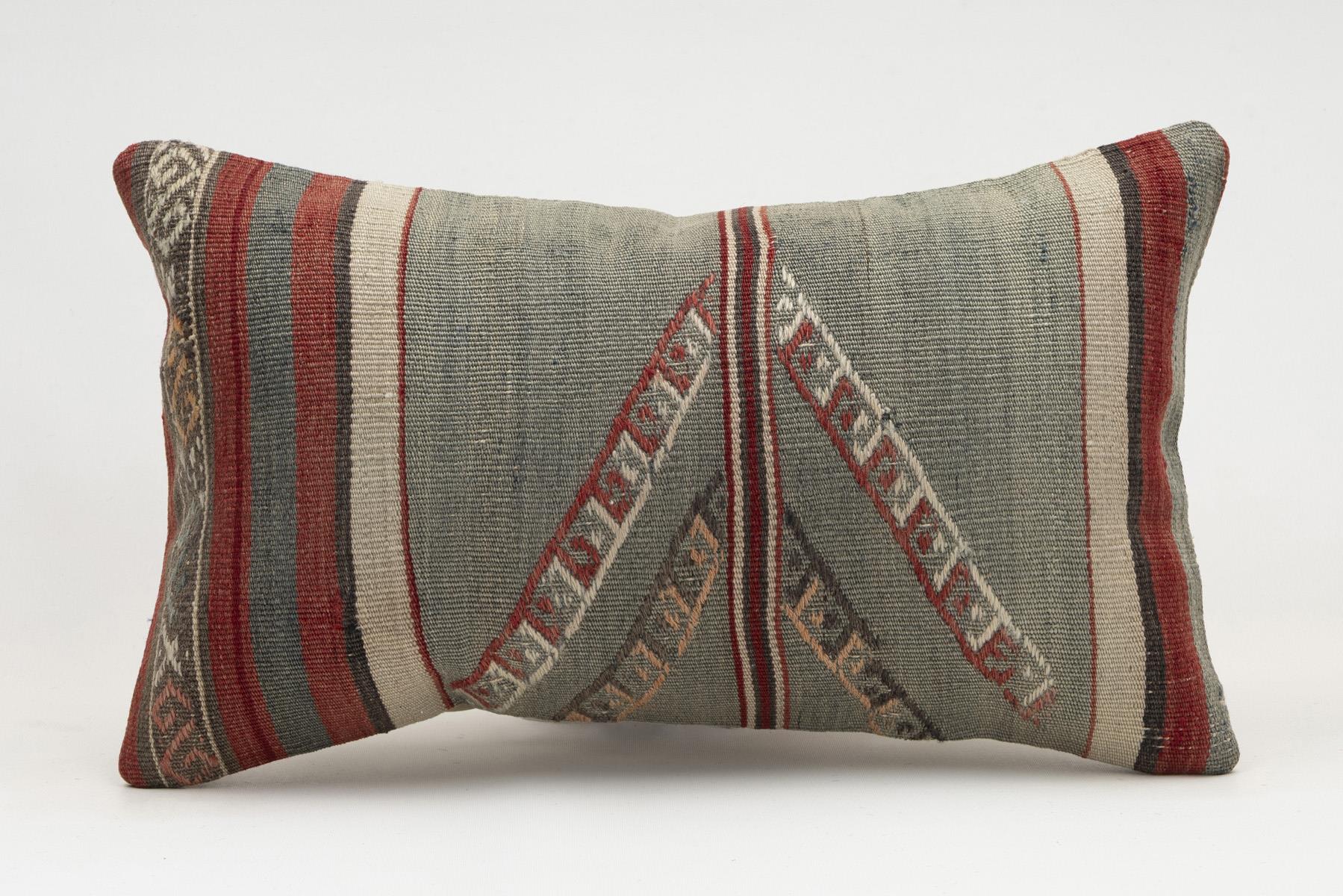 12x20 inches (30x50 cm) Kilim Pillow | KILIM WHOLESALE - Vintage Handmade Pillows - Vintage Handmade Kilim Rugs - It is 100% wool. Artistic and historical rugs. Old handwoven rugs. - Online hand woven rugs and kilim cushions sales. Shipping to a