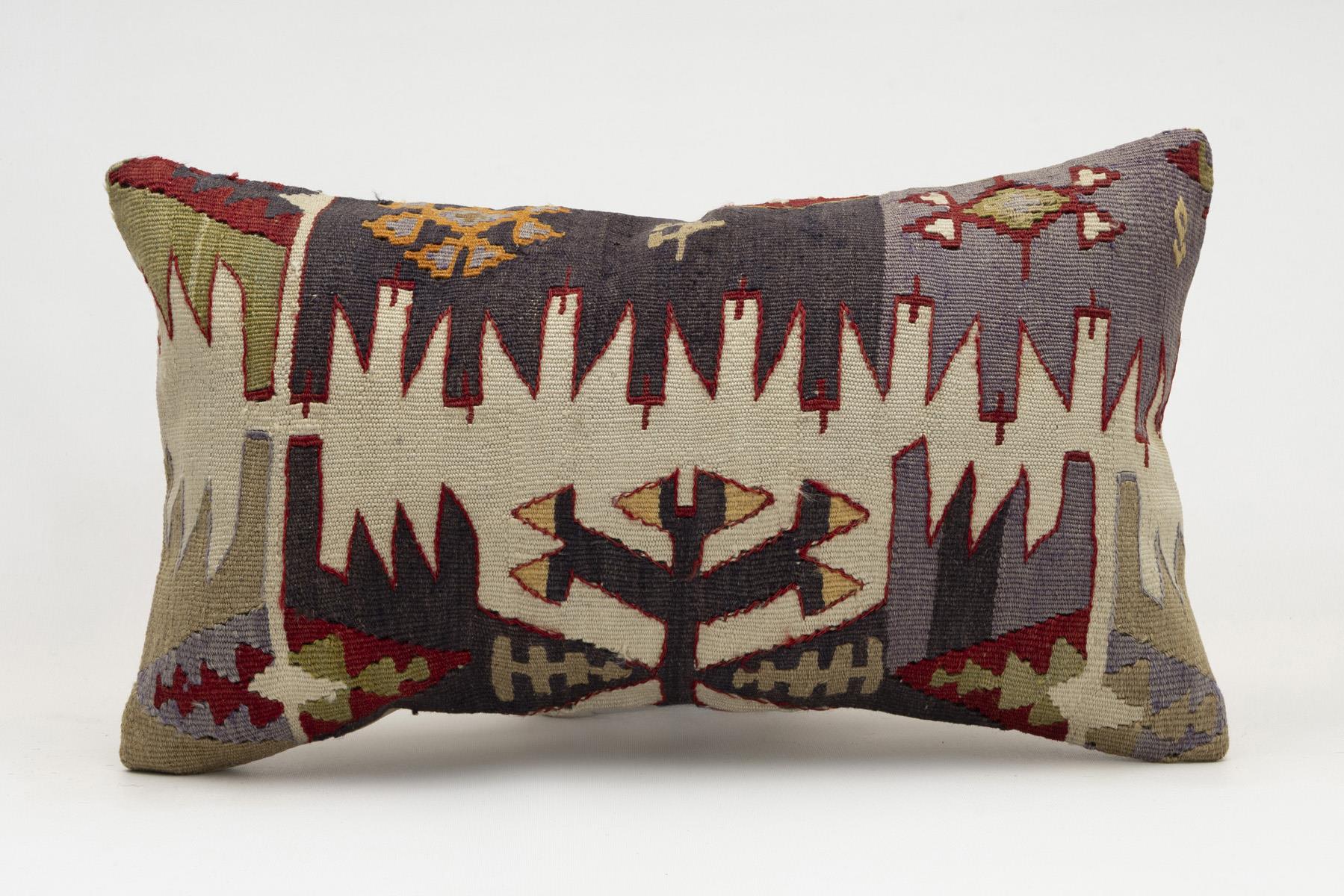 12x20 inches (30x50 cm) Kilim Pillow | KILIM WHOLESALE - Vintage Handmade Pillows - Vintage Handmade Kilim Rugs - It is 100% wool. Artistic and historical rugs. Old handwoven rugs. - Online hand woven rugs and kilim cushions sales. Shipping to a