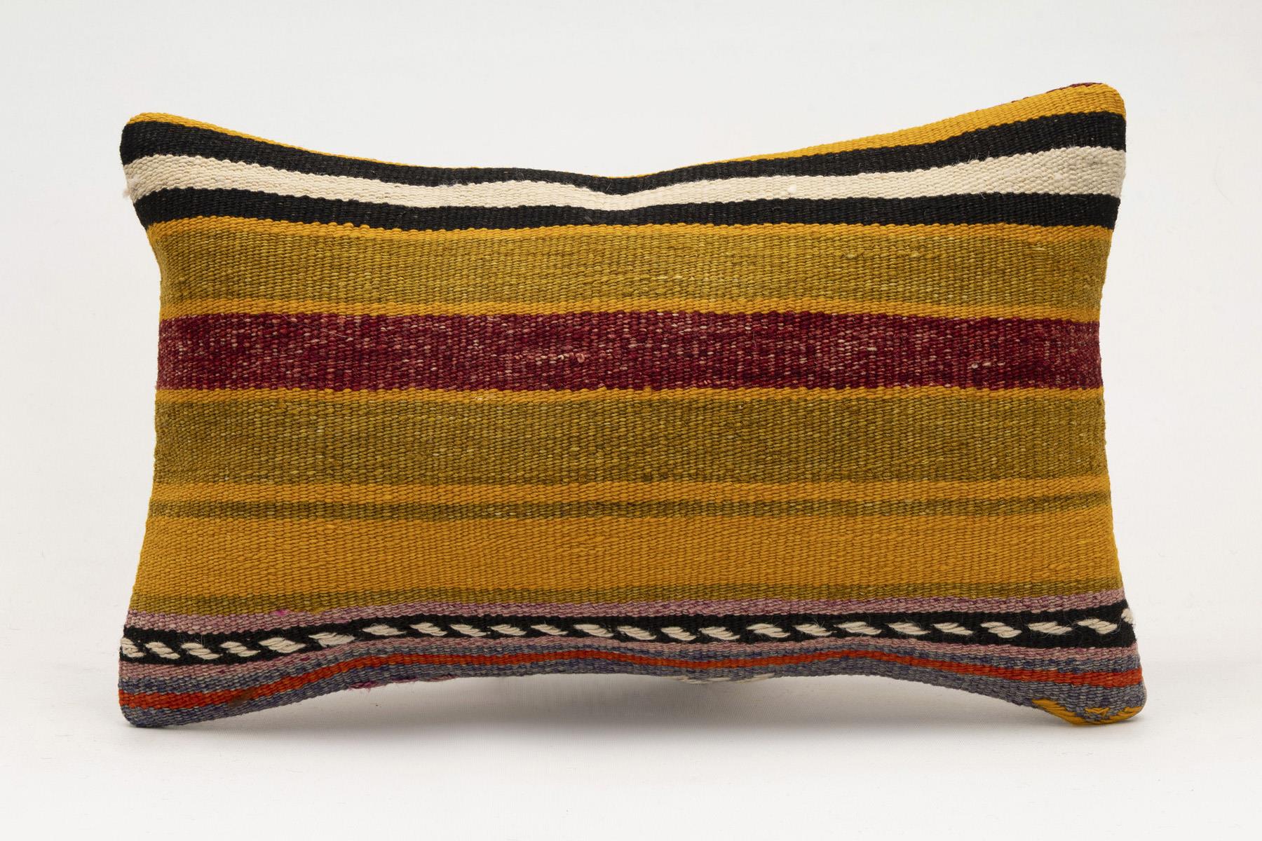 12x20 inches (30x50 cm) Kilim Pillow | KILIM WHOLESALE - Vintage Handmade Pillows - Vintage Handmade Kilim Rugs - It is 100% wool. Artistic and historical rugs. Old handwoven rugs. - Online hand woven rugs and kilim cushions sales. Shipping to a