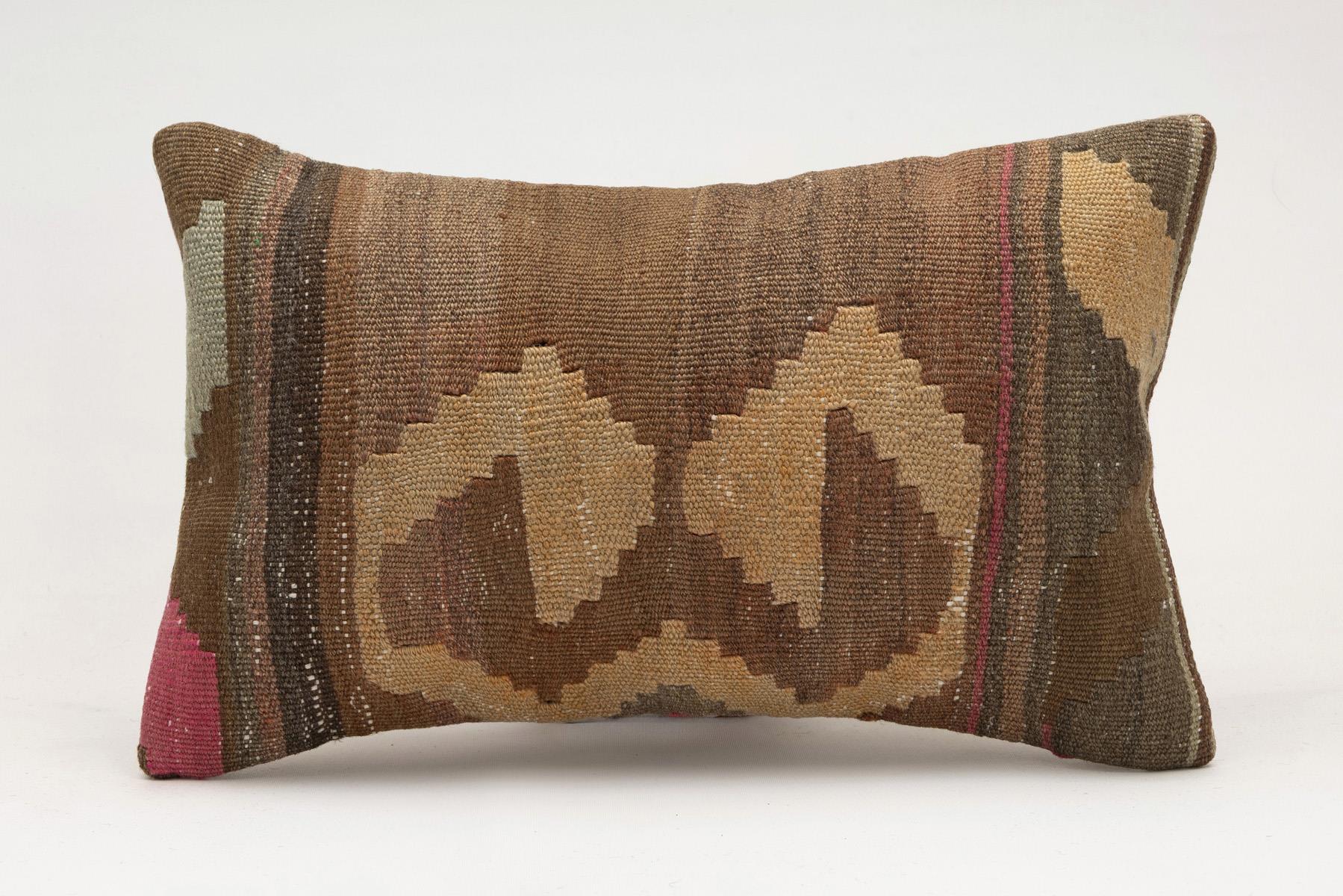 12x20 inches (30x50 cm) Kilim Pillow | KILIM WHOLESALE - Vintage Handmade Pillows - Vintage Handmade Kilim Rugs - It is 100% wool. Artistic and historical rugs. Old handwoven rugs. - Online hand woven rugs and kilim cushions sales. Shipping to a