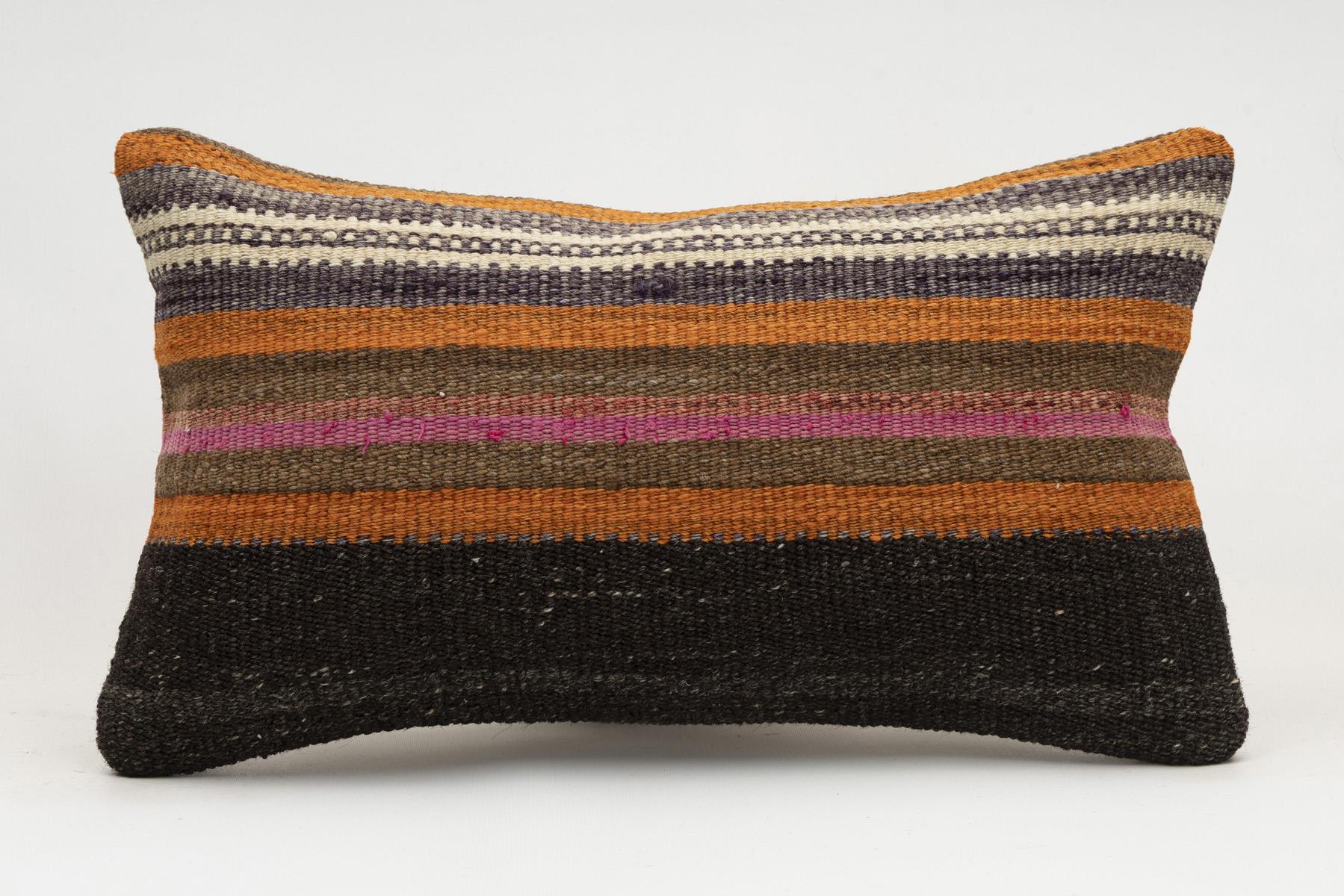 12x20 inches (30x50 cm) Kilim Pillow | KILIM WHOLESALE - Vintage Handmade Pillows - Vintage Handmade Kilim Rugs - It is 100% wool. Artistic and historical rugs. Old handwoven rugs. - Online hand woven rugs and kilim cushions sales. Shipping to a