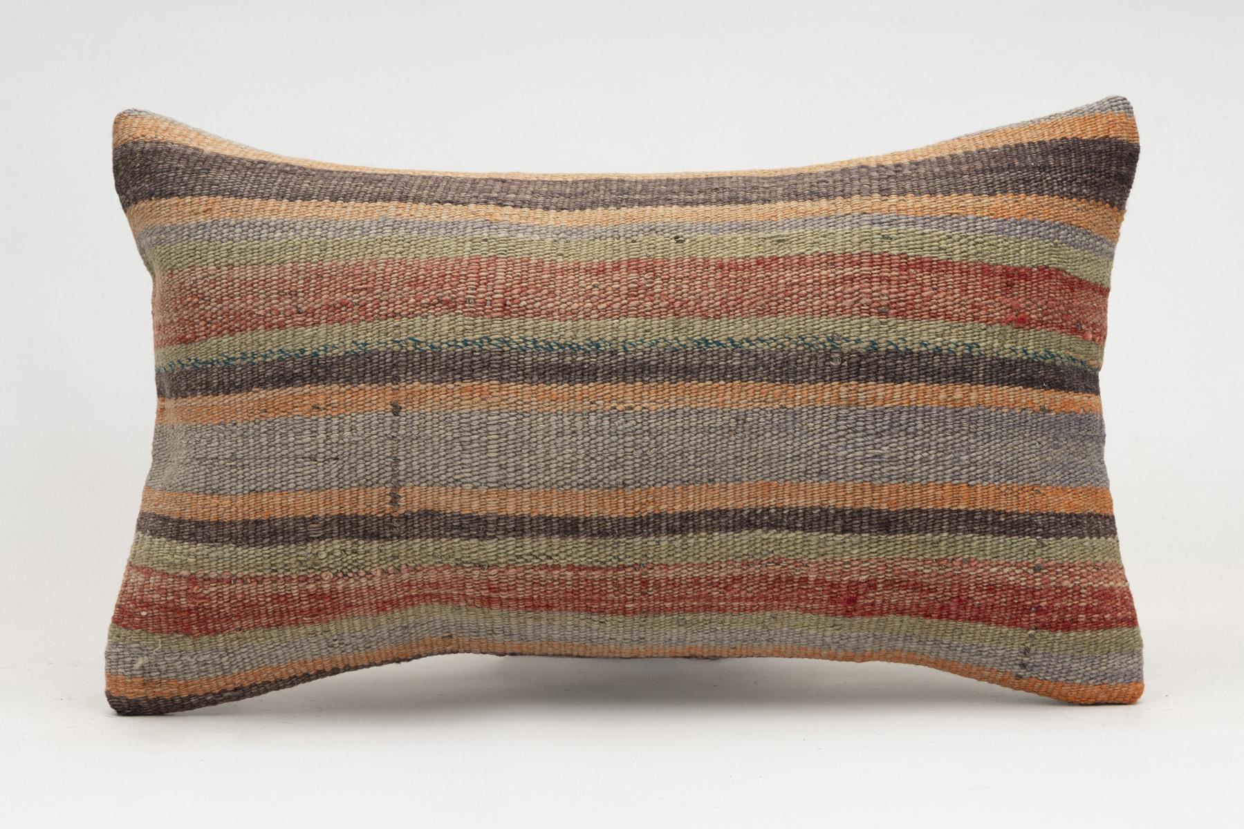 12x20 inches (30x50 cm) Kilim Pillow | KILIM WHOLESALE - Vintage Handmade Pillows - Vintage Handmade Kilim Rugs - It is 100% wool. Artistic and historical rugs. Old handwoven rugs. - Online hand woven rugs and kilim cushions sales. Shipping to a
