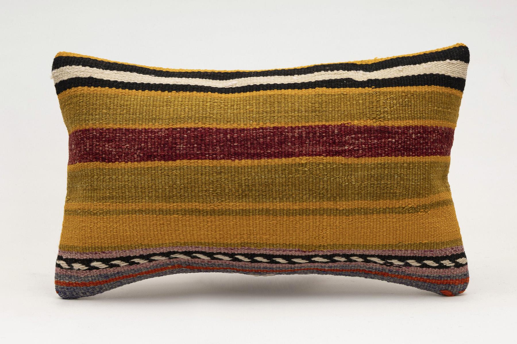 12x20 inches (30x50 cm) Kilim Pillow | KILIM WHOLESALE - Vintage Handmade Pillows - Vintage Handmade Kilim Rugs - It is 100% wool. Artistic and historical rugs. Old handwoven rugs. - Online hand woven rugs and kilim cushions sales. Shipping to a