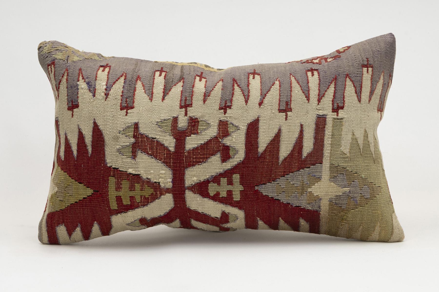 12x20 inches (30x50 cm) Kilim Pillow | KILIM WHOLESALE - Vintage Handmade Pillows - Vintage Handmade Kilim Rugs - It is 100% wool. Artistic and historical rugs. Old handwoven rugs. - Online hand woven rugs and kilim cushions sales. Shipping to a