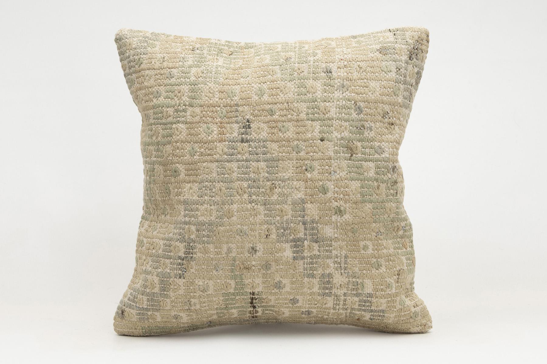 16x16 inches (40x40 cm) Kilim Pillow | KILIM WHOLESALE - Vintage Handmade Pillows - Vintage Handmade Kilim Rugs - It is 100% wool. Artistic and historical rugs. Old handwoven rugs. - Online hand woven rugs and kilim cushions sales. Shipping to a