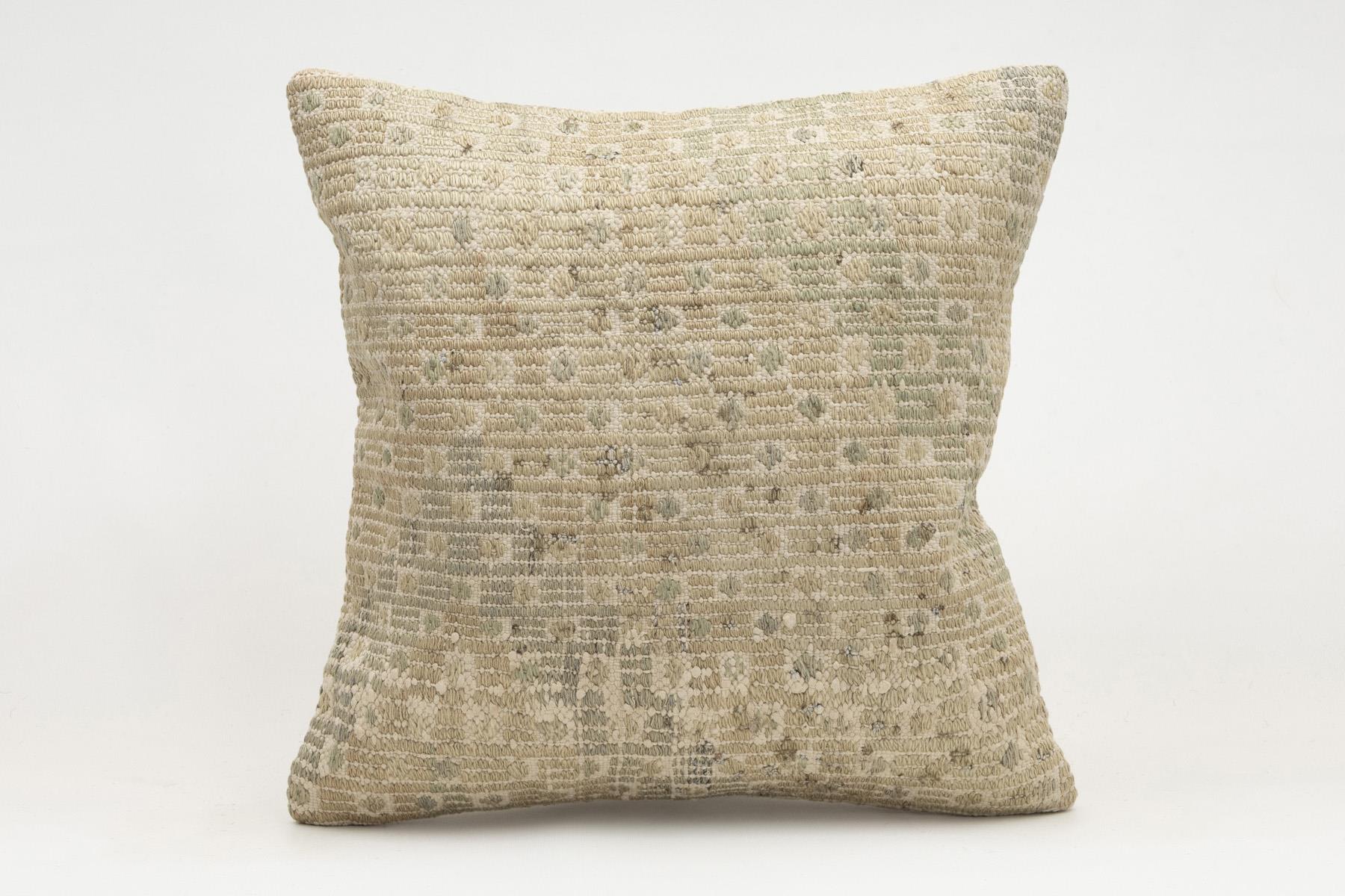 16x16 inches (40x40 cm) Kilim Pillow | KILIM WHOLESALE - Vintage Handmade Pillows - Vintage Handmade Kilim Rugs - It is 100% wool. Artistic and historical rugs. Old handwoven rugs. - Online hand woven rugs and kilim cushions sales. Shipping to a