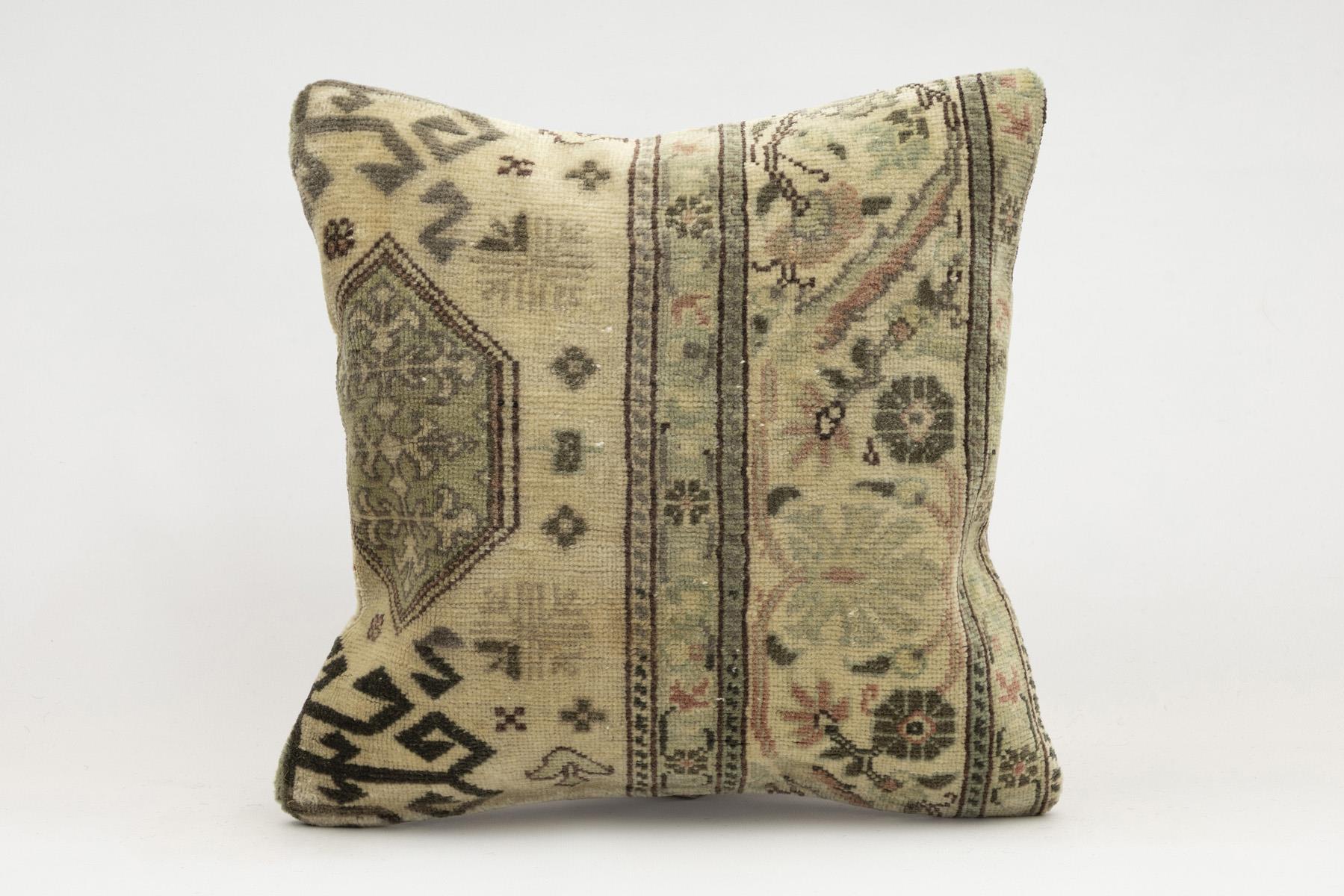 16x16 inches (40x40 cm) Kilim Pillow | KILIM WHOLESALE - Vintage Handmade Pillows - Vintage Handmade Kilim Rugs - It is 100% wool. Artistic and historical rugs. Old handwoven rugs. - Online hand woven rugs and kilim cushions sales. Shipping to a