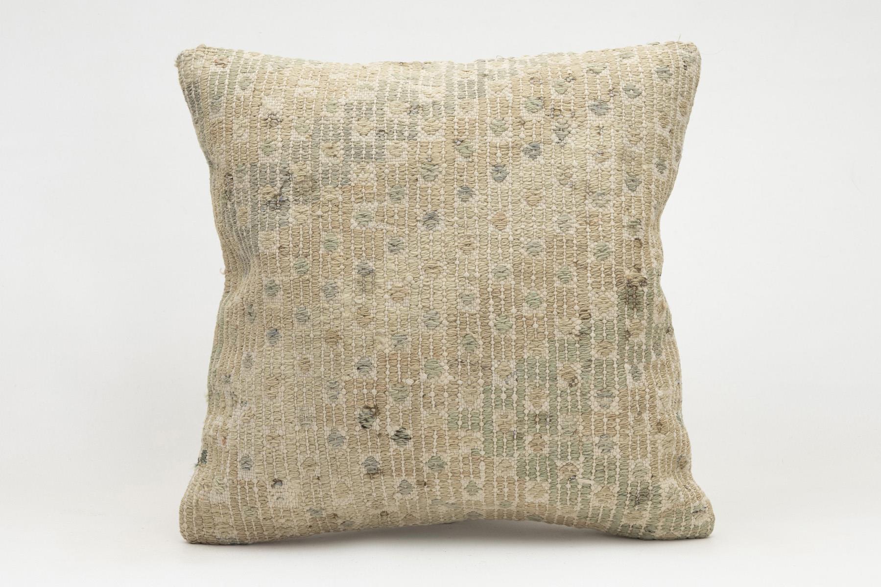16x16 inches (40x40 cm) Kilim Pillow | KILIM WHOLESALE - Vintage Handmade Pillows - Vintage Handmade Kilim Rugs - It is 100% wool. Artistic and historical rugs. Old handwoven rugs. - Online hand woven rugs and kilim cushions sales. Shipping to a