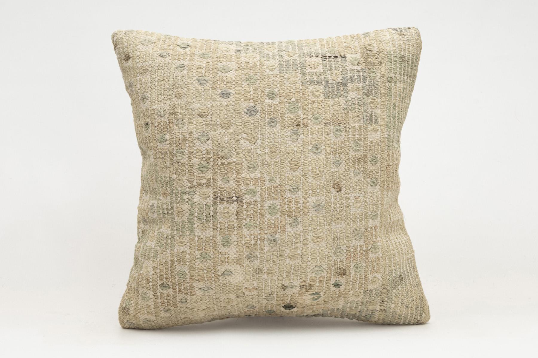 16x16 inches (40x40 cm) Kilim Pillow | KILIM WHOLESALE - Vintage Handmade Pillows - Vintage Handmade Kilim Rugs - It is 100% wool. Artistic and historical rugs. Old handwoven rugs. - Online hand woven rugs and kilim cushions sales. Shipping to a