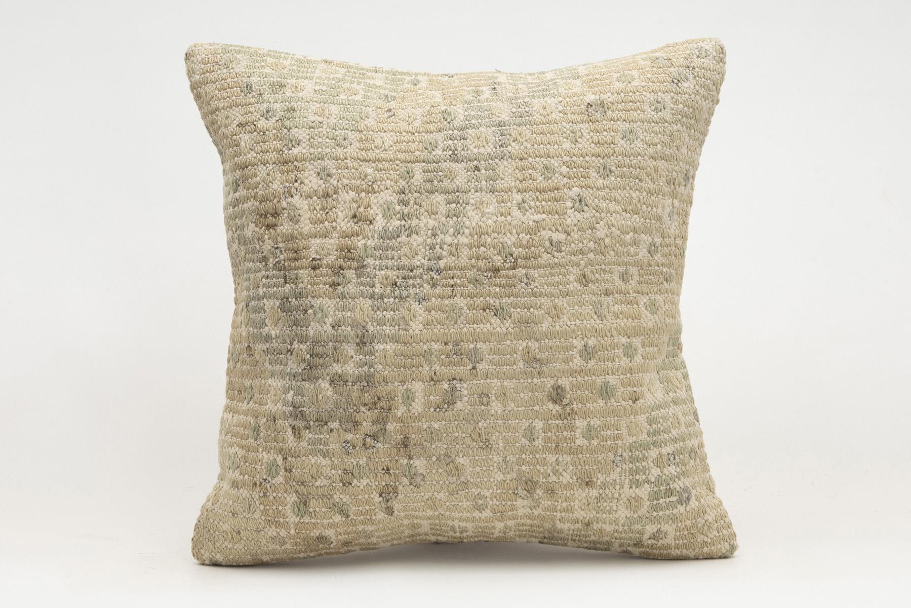 16x16 inches (40x40 cm) Kilim Pillow | KILIM WHOLESALE - Vintage Handmade Pillows - Vintage Handmade Kilim Rugs - It is 100% wool. Artistic and historical rugs. Old handwoven rugs. - Online hand woven rugs and kilim cushions sales. Shipping to a