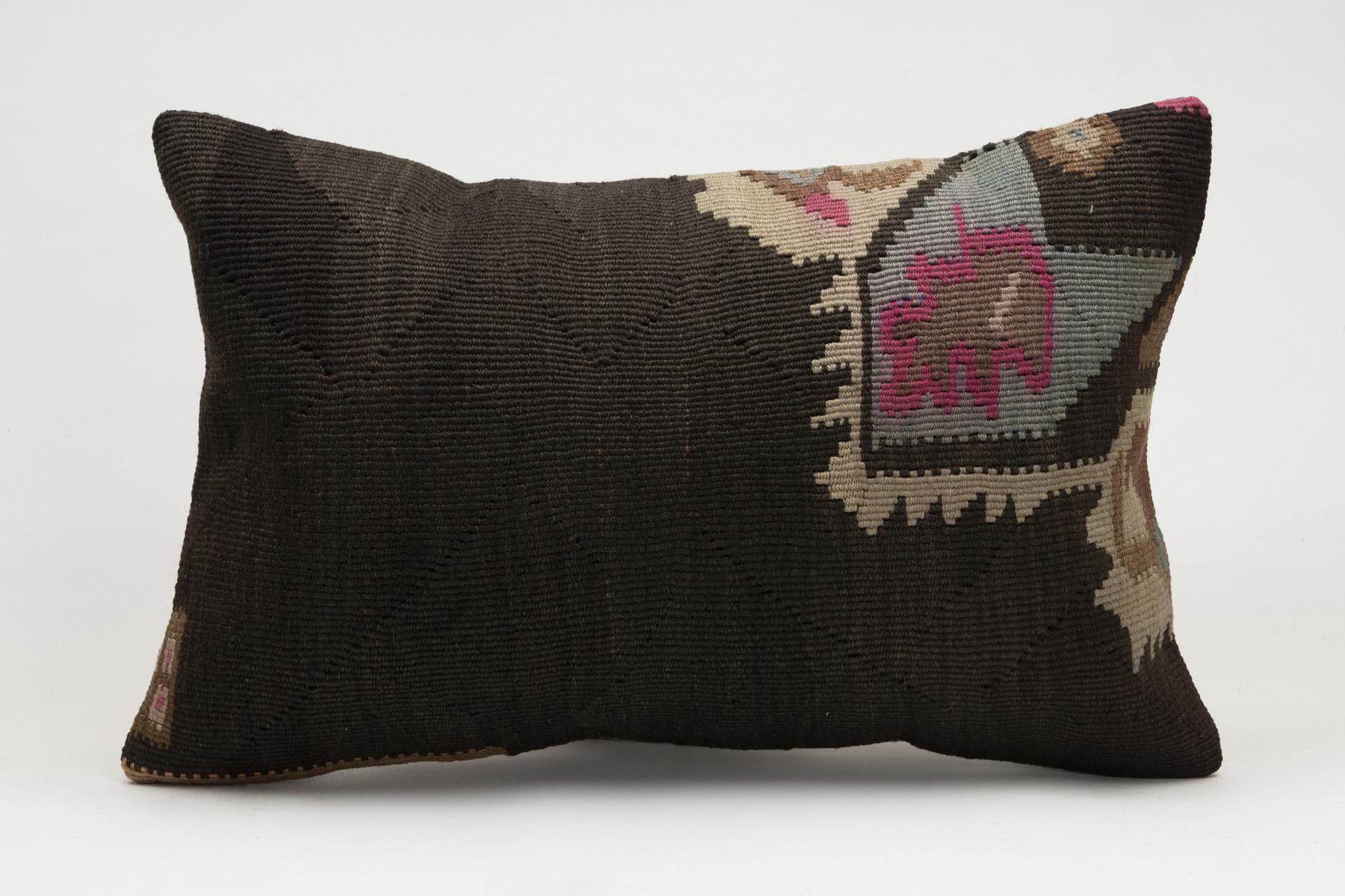 16x24 inches (40x60 cm) Kilim Pillow | KILIM WHOLESALE - Vintage Handmade Pillows - Vintage Handmade Kilim Rugs - It is 100% wool. Artistic and historical rugs. Old handwoven rugs. - Online hand woven rugs and kilim cushions sales. Shipping to a