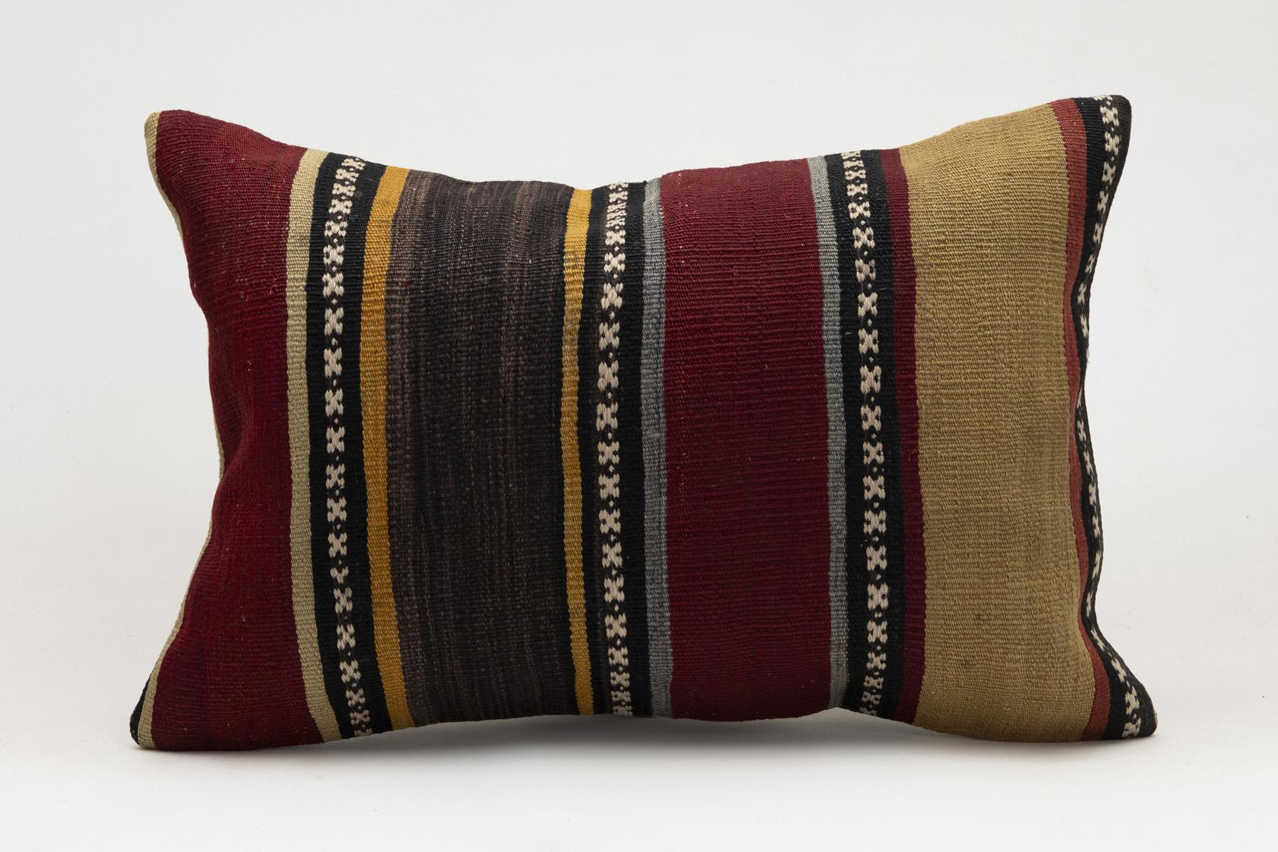 16x24 inches (40x60 cm) Kilim Pillow | KILIM WHOLESALE - Vintage Handmade Pillows - Vintage Handmade Kilim Rugs - It is 100% wool. Artistic and historical rugs. Old handwoven rugs. - Online hand woven rugs and kilim cushions sales. Shipping to a