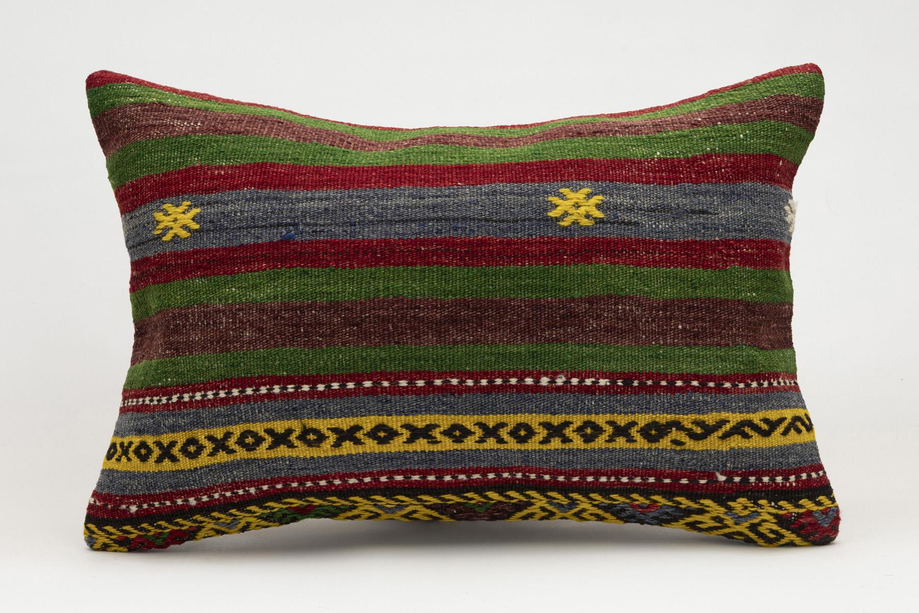 16x24 inches (40x60 cm) Kilim Pillow | KILIM WHOLESALE - Vintage Handmade Pillows - Vintage Handmade Kilim Rugs - It is 100% wool. Artistic and historical rugs. Old handwoven rugs. - Online hand woven rugs and kilim cushions sales. Shipping to a