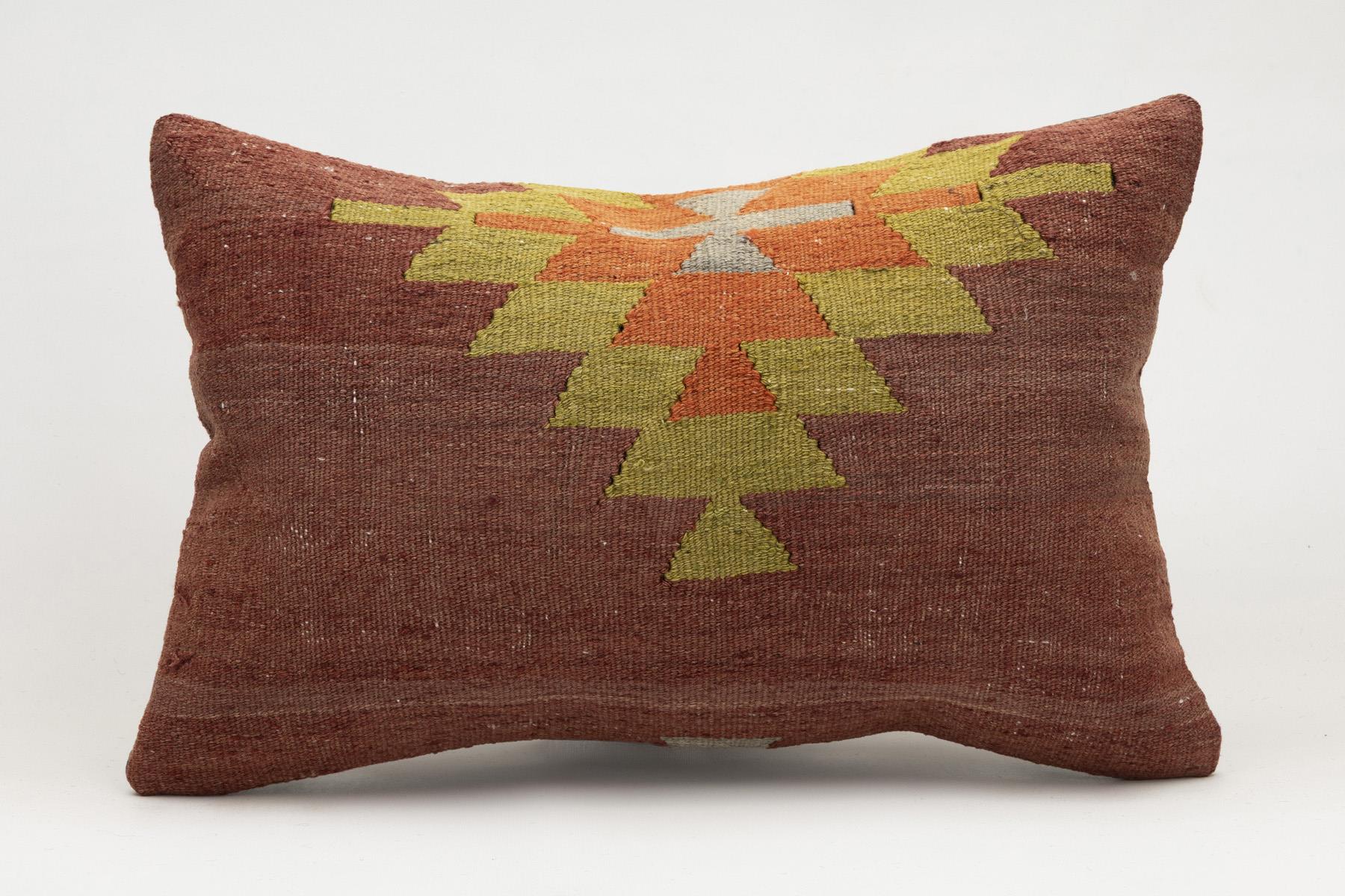 16x24 inches (40x60 cm) Kilim Pillow | KILIM WHOLESALE - Vintage Handmade Pillows - Vintage Handmade Kilim Rugs - It is 100% wool. Artistic and historical rugs. Old handwoven rugs. - Online hand woven rugs and kilim cushions sales. Shipping to a