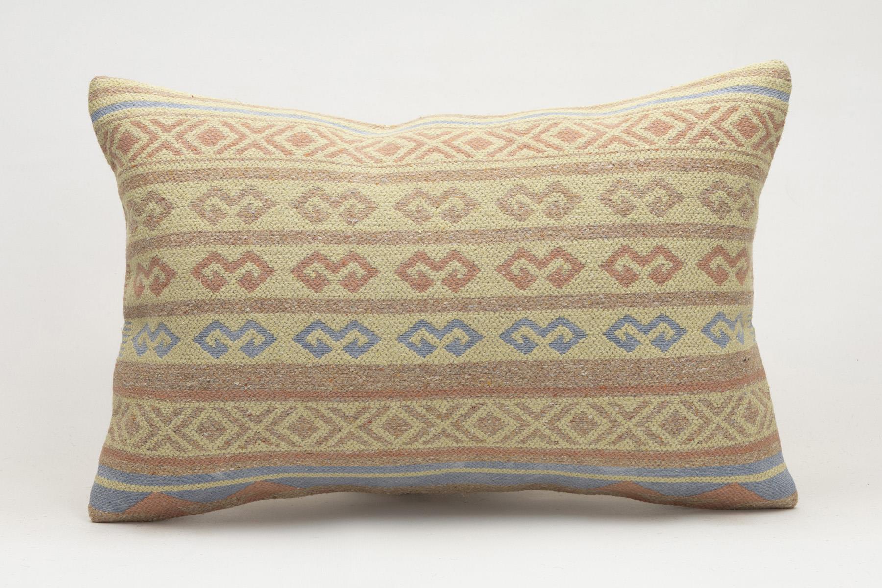 16x24 inches (40x60 cm) Kilim Pillow | KILIM WHOLESALE - Vintage Handmade Pillows - Vintage Handmade Kilim Rugs - It is 100% wool. Artistic and historical rugs. Old handwoven rugs. - Online hand woven rugs and kilim cushions sales. Shipping to a