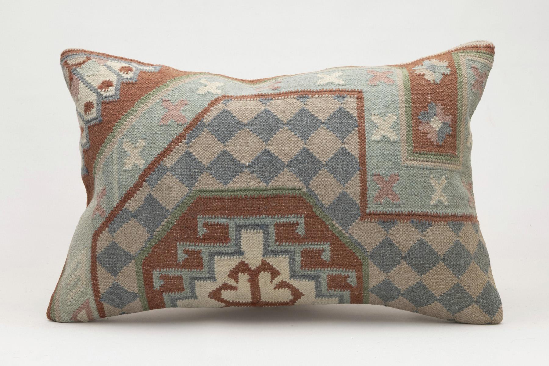 16x24 inches (40x60 cm) Kilim Pillow | KILIM WHOLESALE - Vintage Handmade Pillows - Vintage Handmade Kilim Rugs - It is 100% wool. Artistic and historical rugs. Old handwoven rugs. - Online hand woven rugs and kilim cushions sales. Shipping to a