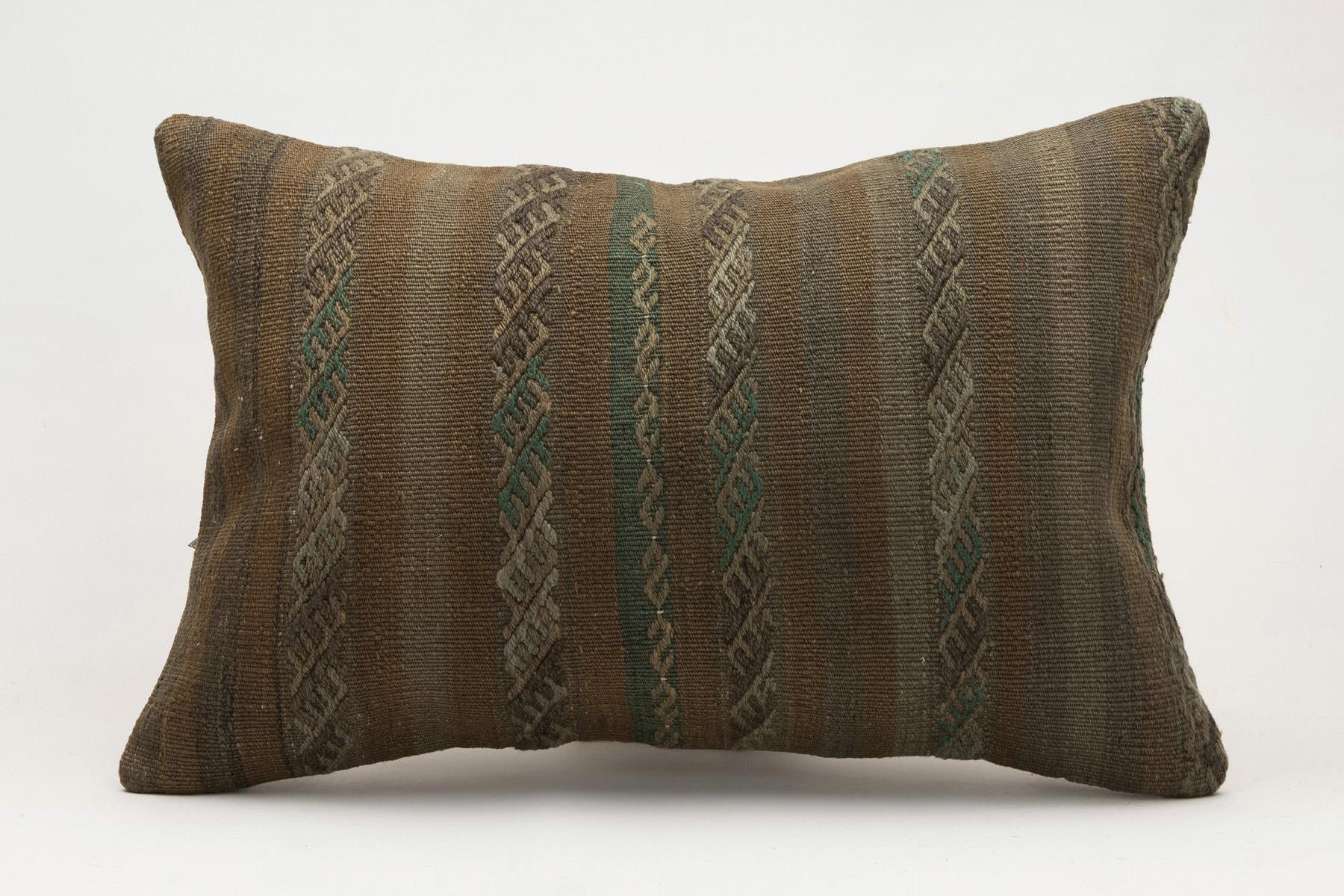 16x24 inches (40x60 cm) Kilim Pillow | KILIM WHOLESALE - Vintage Handmade Pillows - Vintage Handmade Kilim Rugs - It is 100% wool. Artistic and historical rugs. Old handwoven rugs. - Online hand woven rugs and kilim cushions sales. Shipping to a