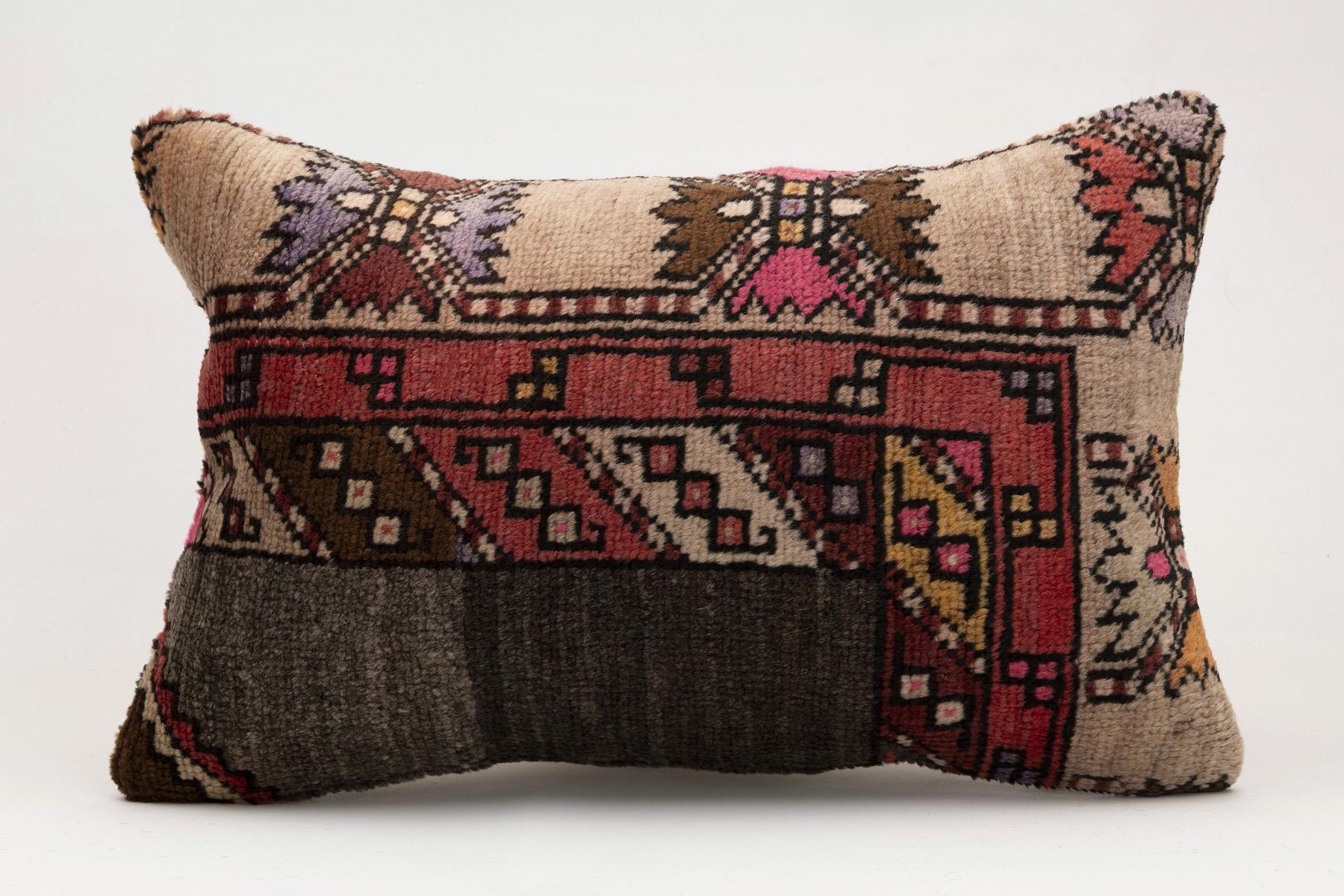 16x24 inches (40x60 cm) Kilim Pillow | KILIM WHOLESALE - Vintage Handmade Pillows - Vintage Handmade Kilim Rugs - It is 100% wool. Artistic and historical rugs. Old handwoven rugs. - Online hand woven rugs and kilim cushions sales. Shipping to a