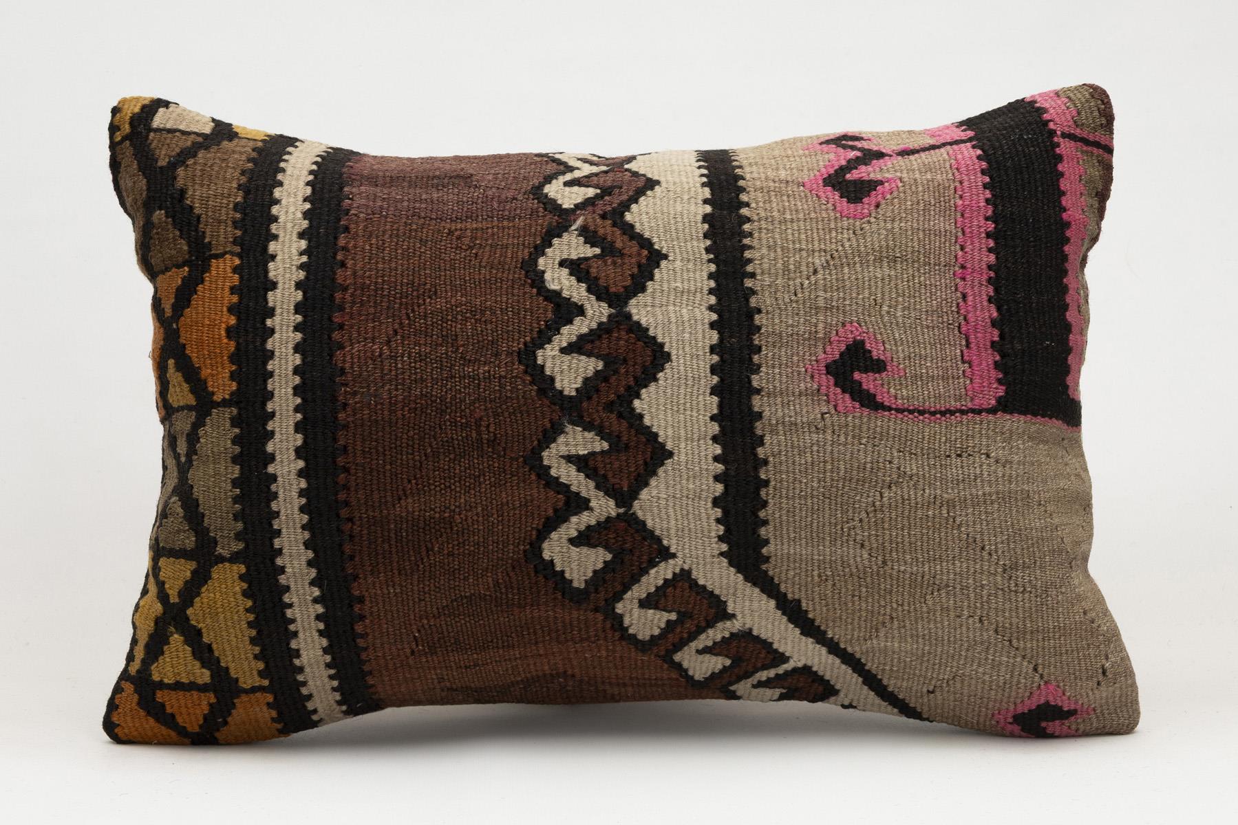 16x24 inches (40x60 cm) Kilim Pillow | KILIM WHOLESALE - Vintage Handmade Pillows - Vintage Handmade Kilim Rugs - It is 100% wool. Artistic and historical rugs. Old handwoven rugs. - Online hand woven rugs and kilim cushions sales. Shipping to a
