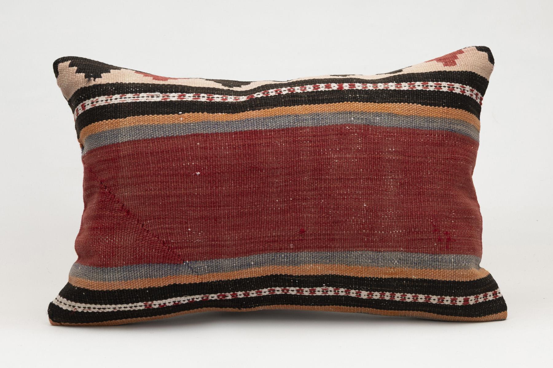 16x24 inches (40x60 cm) Kilim Pillow | KILIM WHOLESALE - Vintage Handmade Pillows - Vintage Handmade Kilim Rugs - It is 100% wool. Artistic and historical rugs. Old handwoven rugs. - Online hand woven rugs and kilim cushions sales. Shipping to a