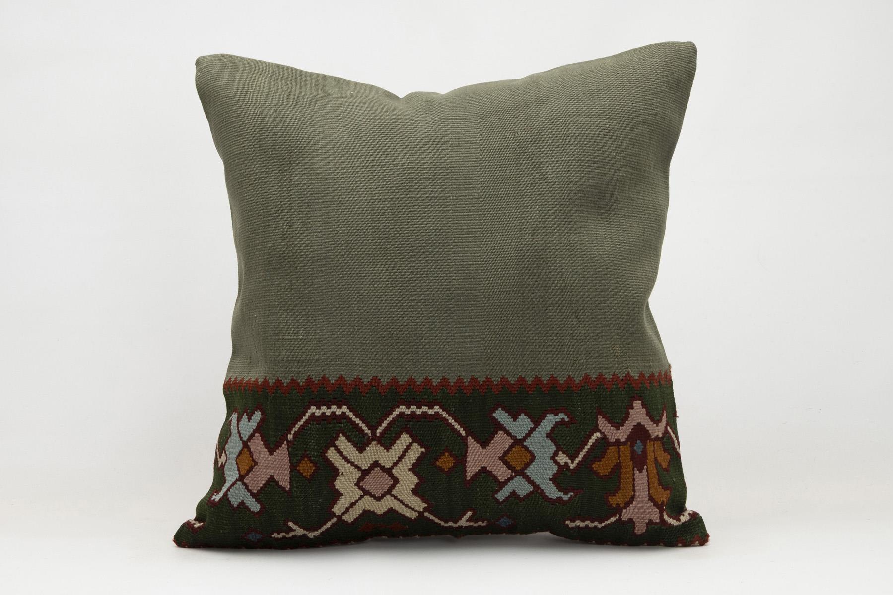20x20 inches (50x50 cm) Kilim Pillow | KILIM WHOLESALE - Vintage Handmade Pillows - Vintage Handmade Kilim Rugs - It is 100% wool. Artistic and historical rugs. Old handwoven rugs. - Online hand woven rugs and kilim cushions sales. Shipping to a