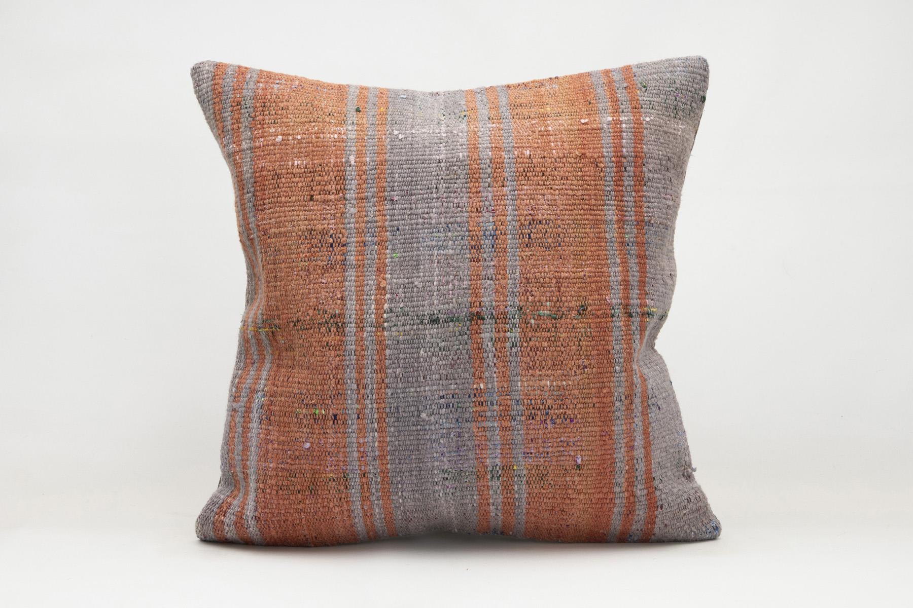 20x20 inches (50x50 cm) Kilim Pillow | KILIM WHOLESALE - Vintage Handmade Pillows - Vintage Handmade Kilim Rugs - It is 100% wool. Artistic and historical rugs. Old handwoven rugs. - Online hand woven rugs and kilim cushions sales. Shipping to a