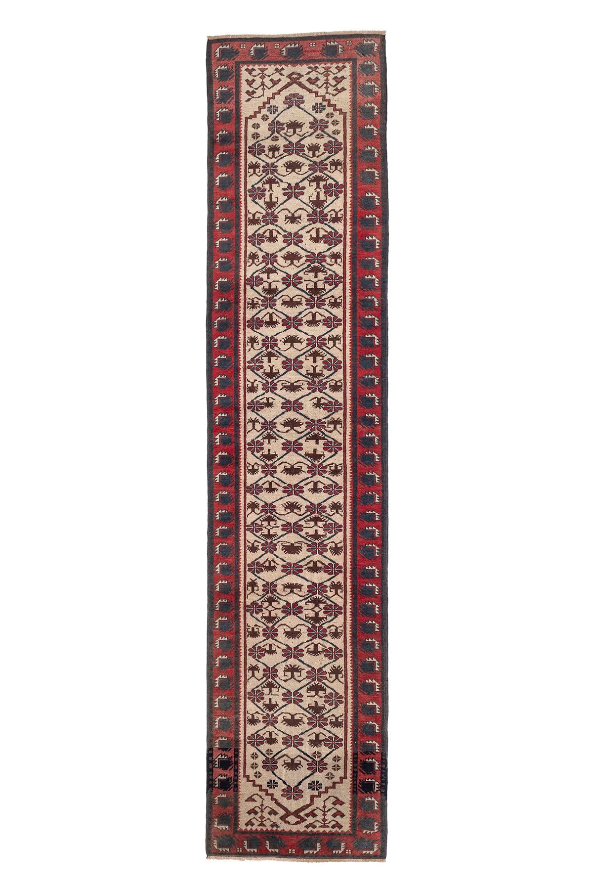 Sivas Kilim Rug (2.5 x 6.6 ft) | KILIM WHOLESALE - Vintage Handmade Pillows - Vintage Handmade Kilim Rugs - It is 100% wool. Artistic and historical rugs. Old handwoven rugs. - Online hand woven rugs and kilim cushions sales. Shipping to all ove