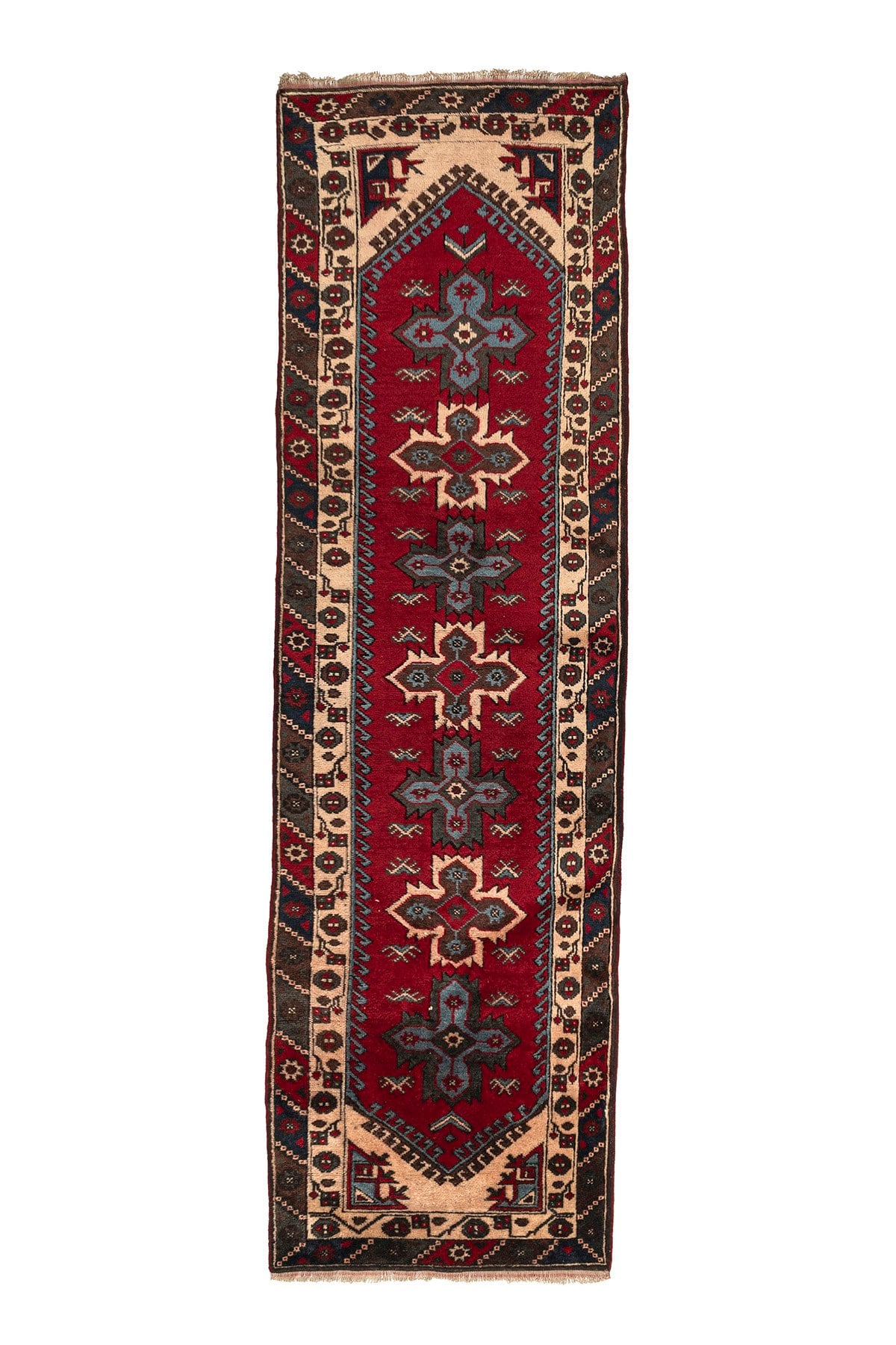 Sivas Kilim Rug (2.5 x 6.6 ft) | KILIM WHOLESALE - Vintage Handmade Pillows - Vintage Handmade Kilim Rugs - It is 100% wool. Artistic and historical rugs. Old handwoven rugs. - Online hand woven rugs and kilim cushions sales. Shipping to all ove