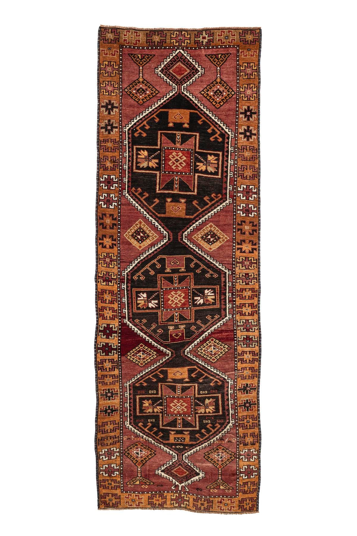 Sivas Kilim Rug (2.5 x 6.6 ft) | KILIM WHOLESALE - Vintage Handmade Pillows - Vintage Handmade Kilim Rugs - It is 100% wool. Artistic and historical rugs. Old handwoven rugs. - Online hand woven rugs and kilim cushions sales. Shipping to all ove