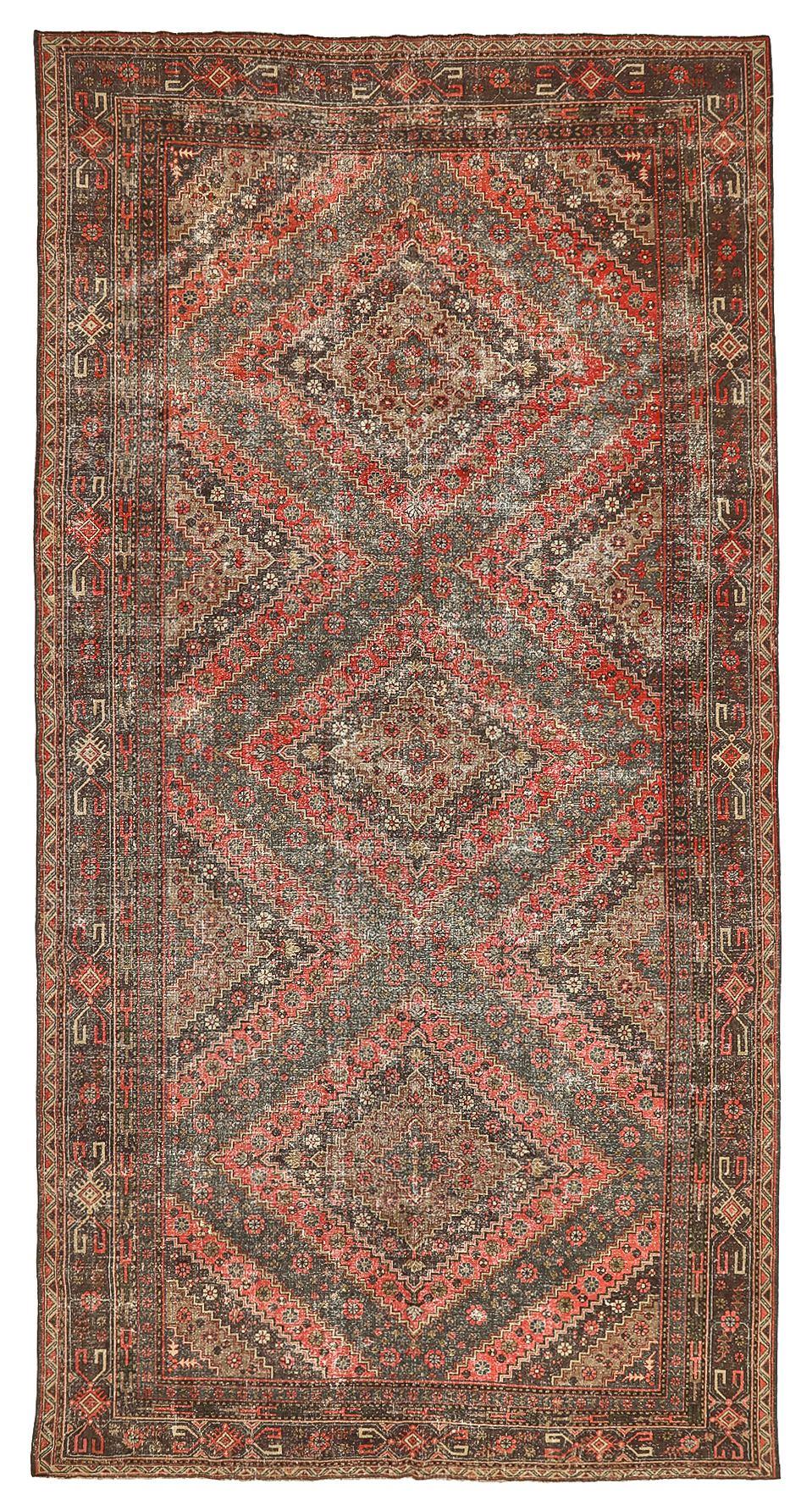 Antique Decorative Khotan Wool Rug - 6`7'' x 13`0''