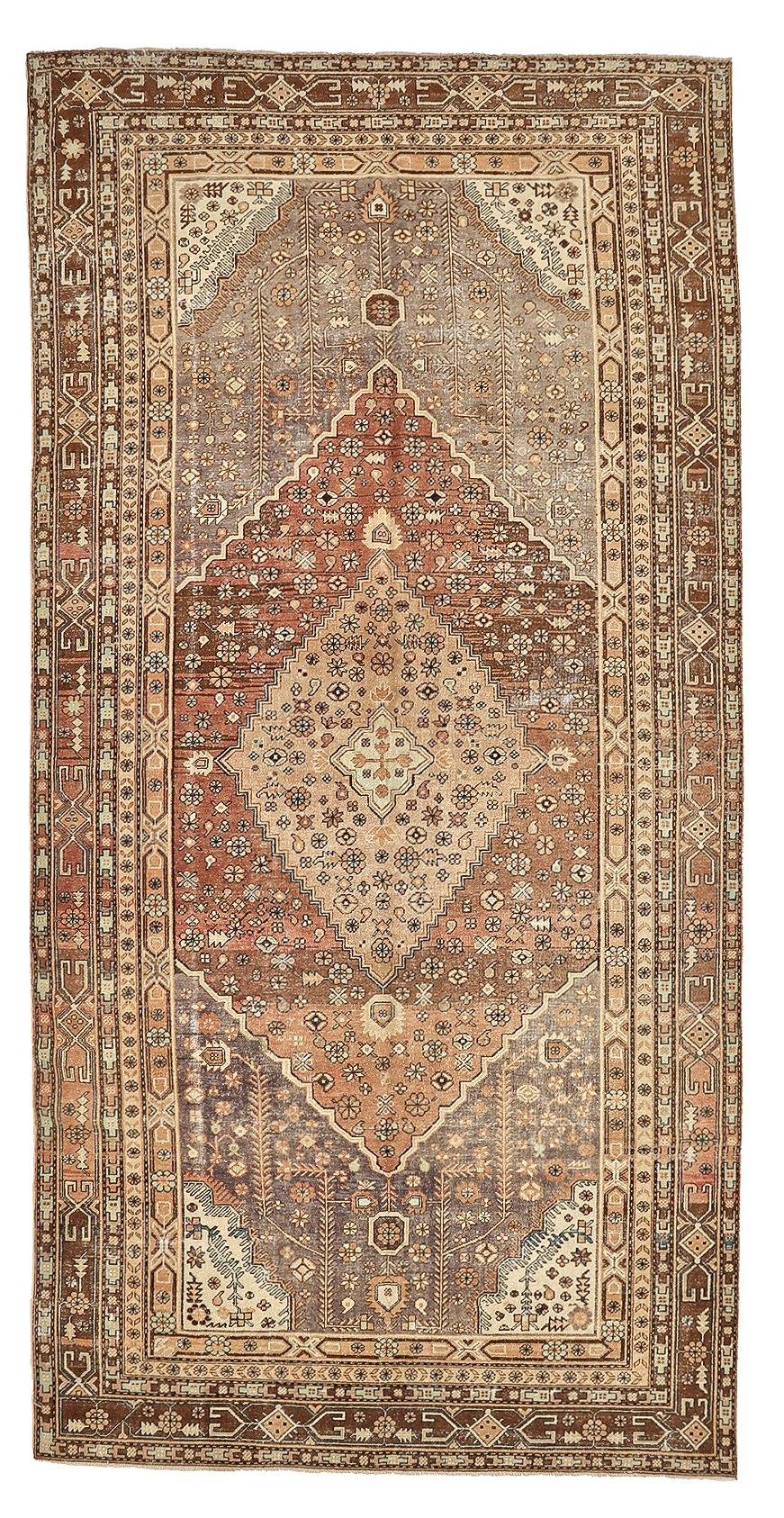 Antique Decorative Wool Khotan Rug - 6`4'' x 13`0''