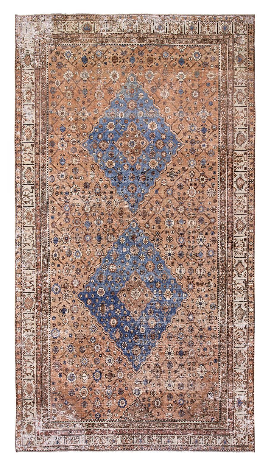Antique Oversized Khotan Wool Rug - 8`4'' x 15`7''
