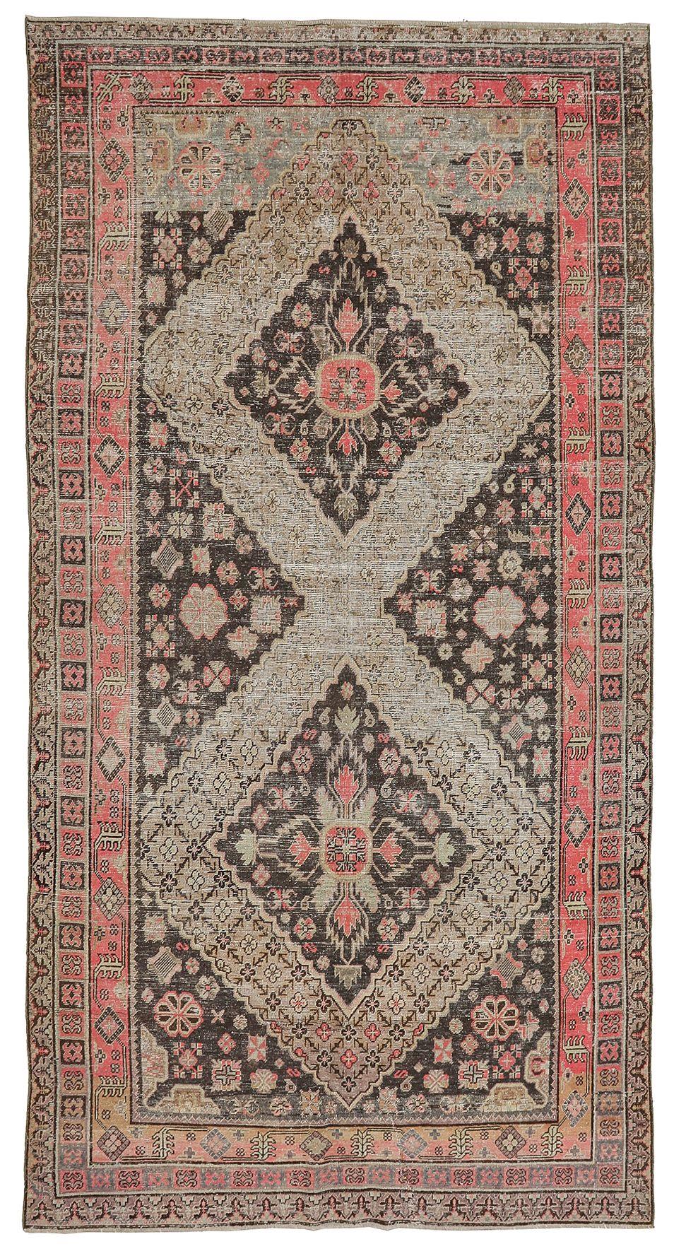 Khotan Antique Wool Rug - 5`10'' x 11`2''