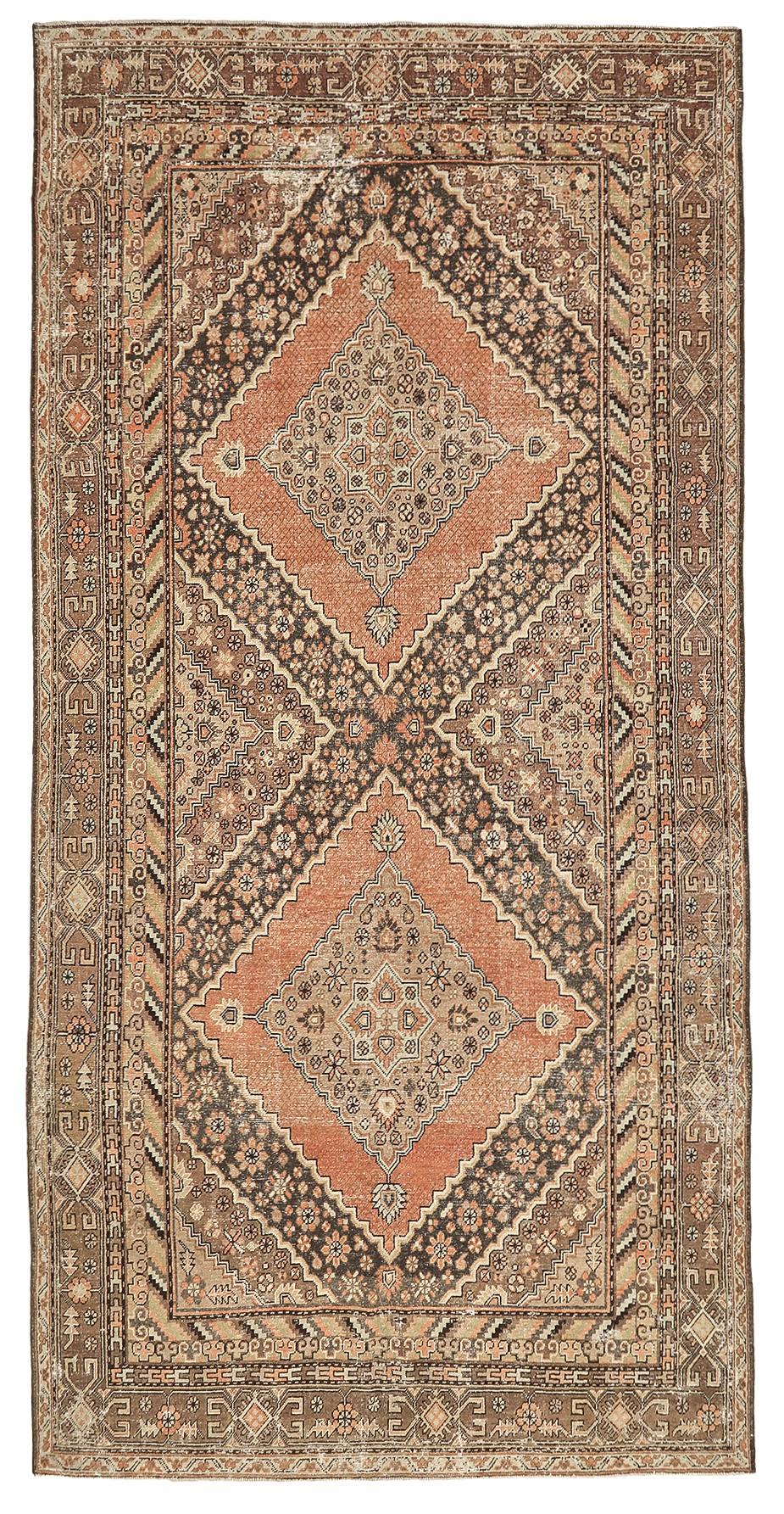 Large Antique Khotan Rug - 6`5'' x 13`2''