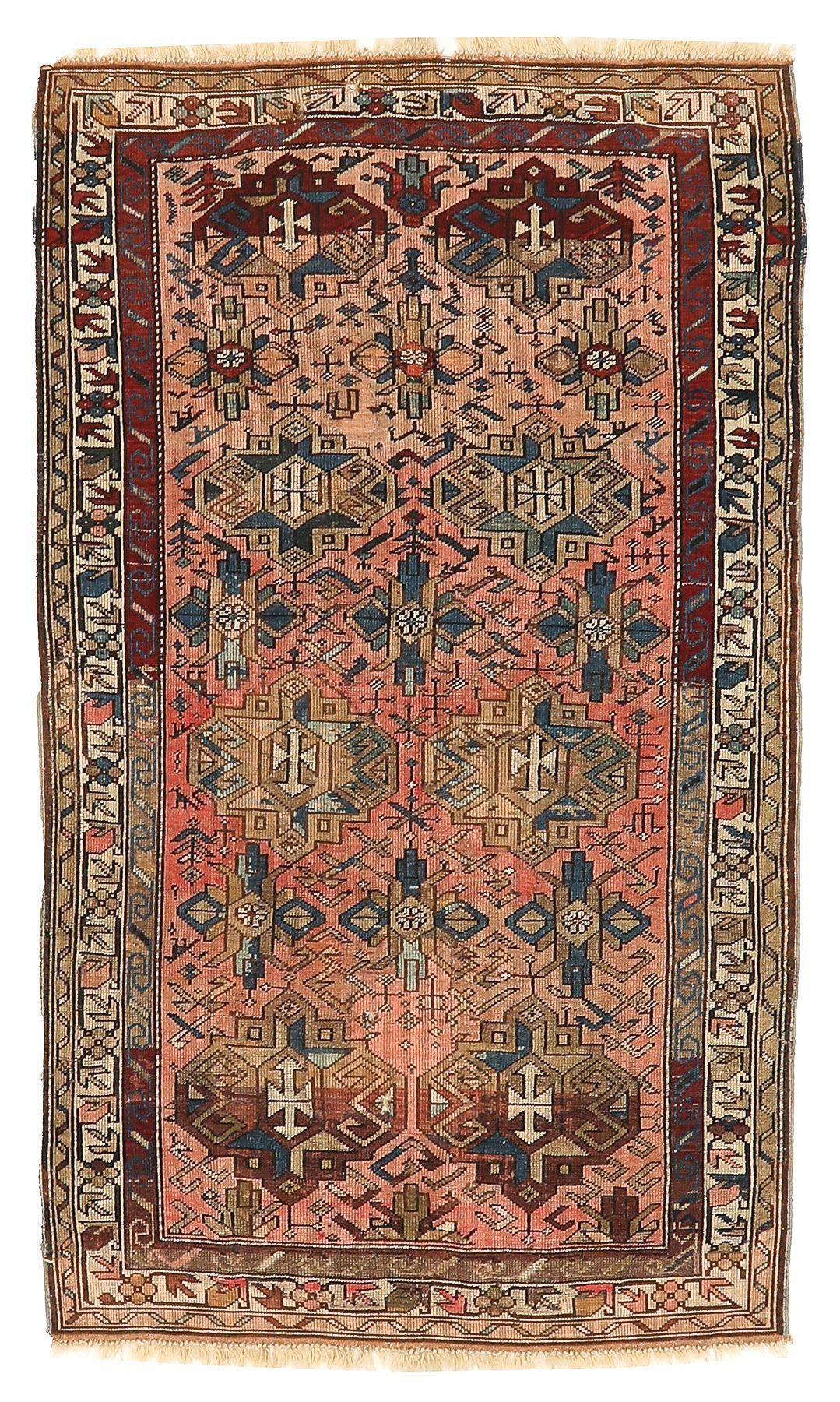 Vintage Decorative Wool Rug - 3`6'' x 5`8''