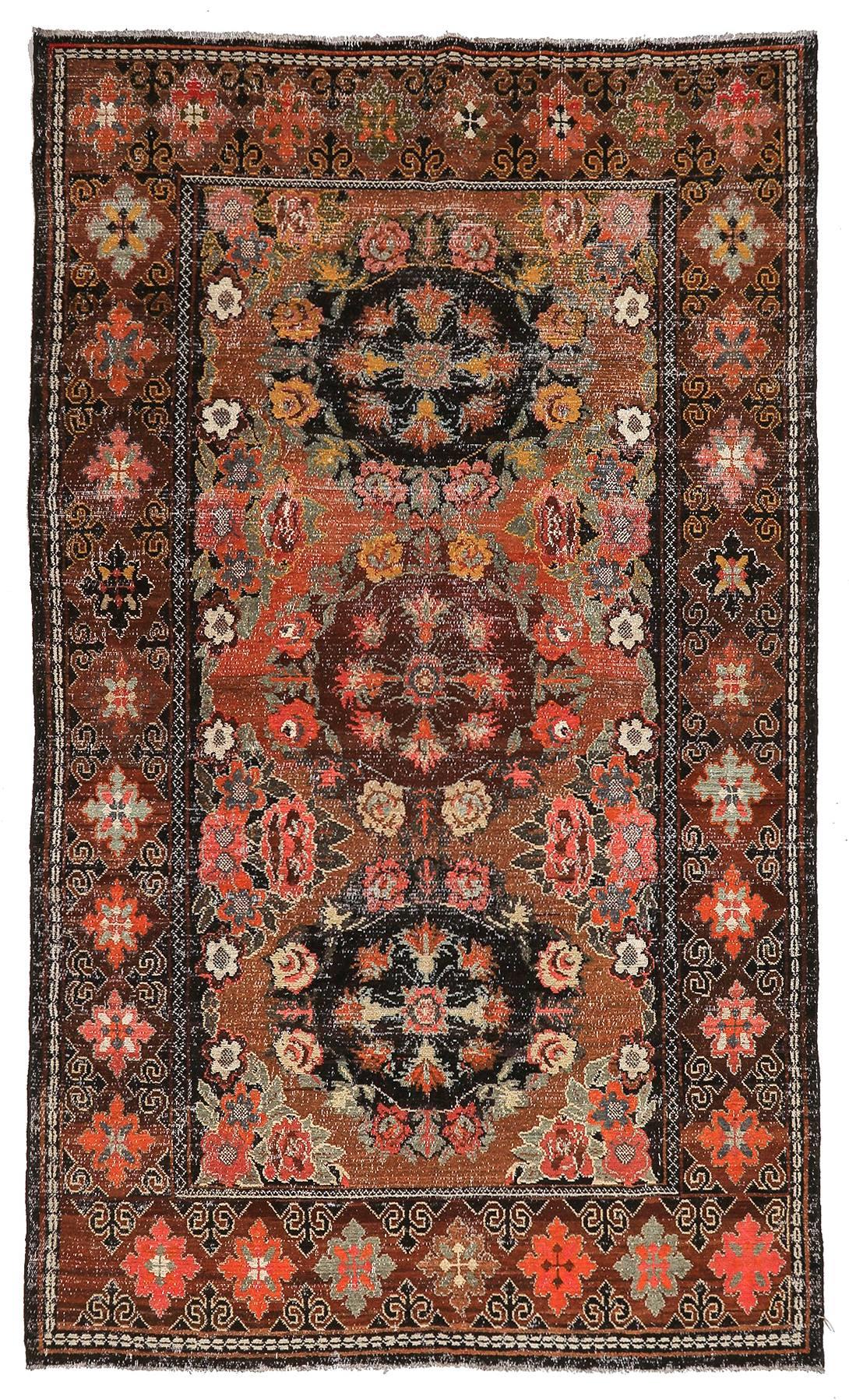 Vintage Unique Decorative Caucasian Rug - 7`3'' x 11`10''