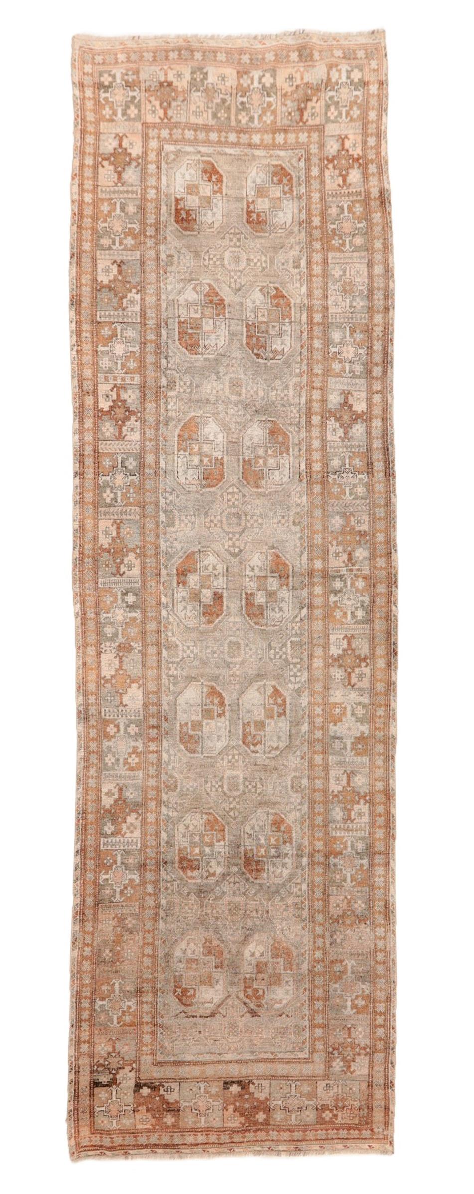 Vintage Washed Out Runner Rug - 3`9'' x 12`0''
