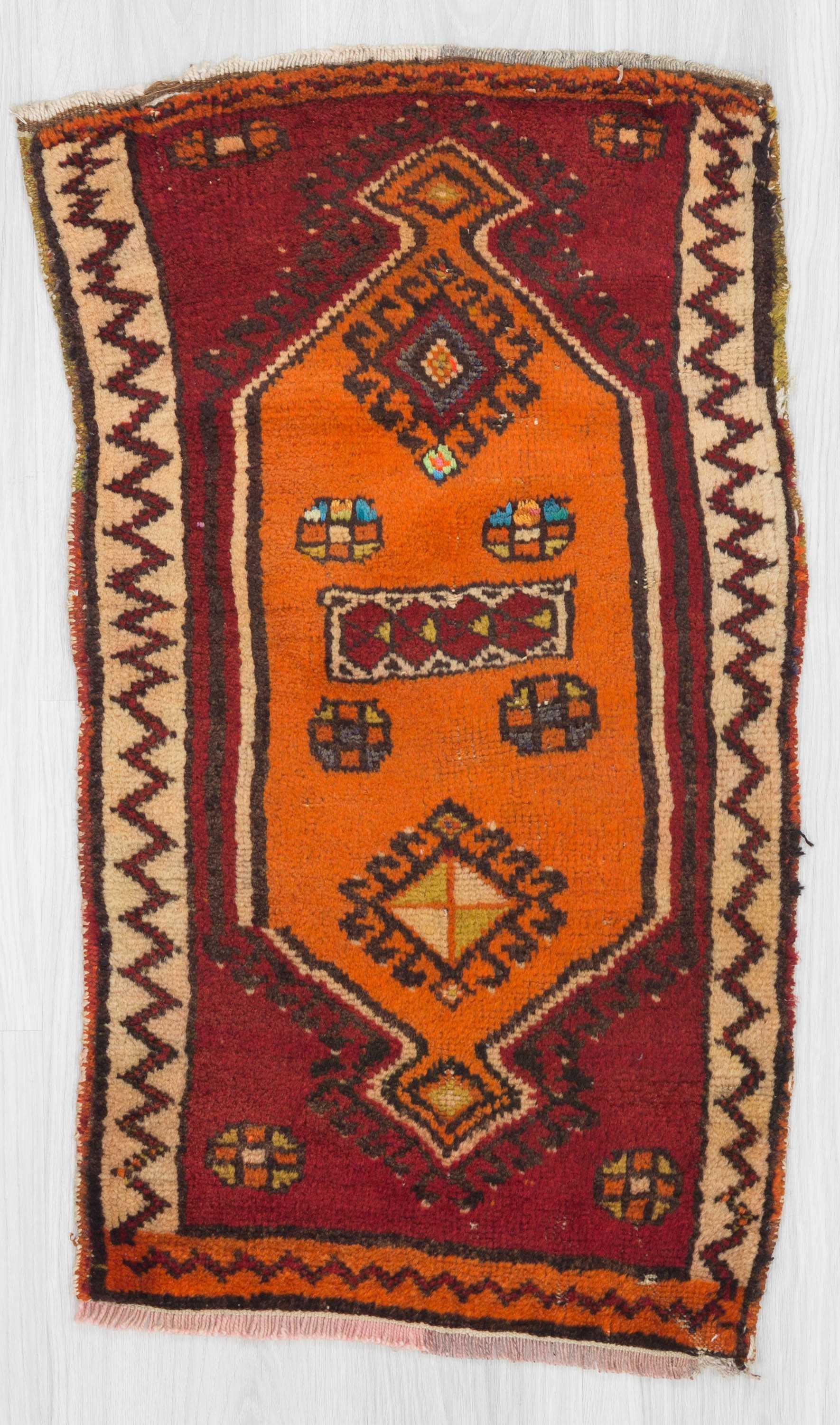 Vintage mini Turkish rug