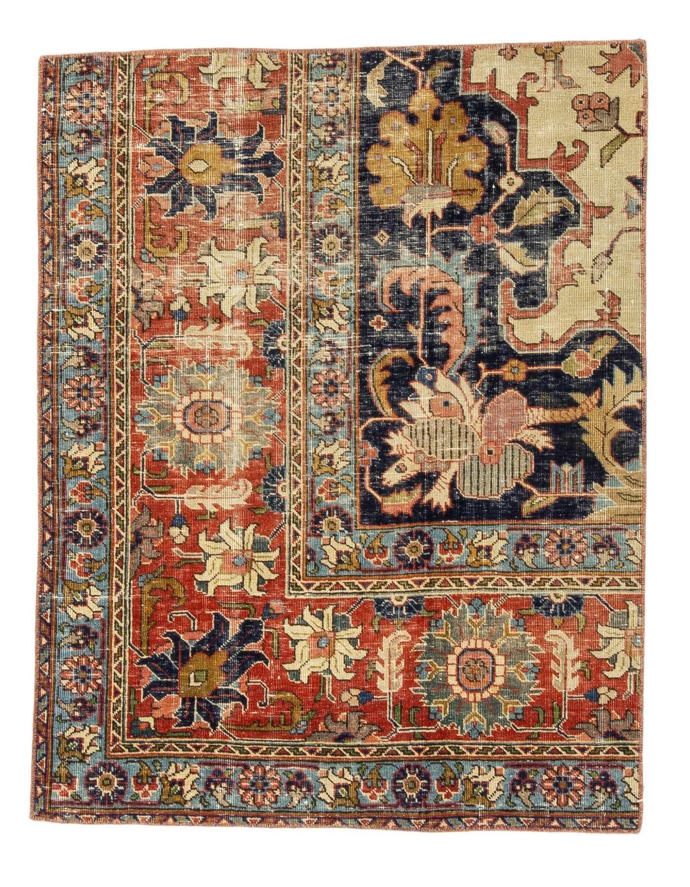 Vintage Small Rug / Door mat - 2`11'' x 3`9''