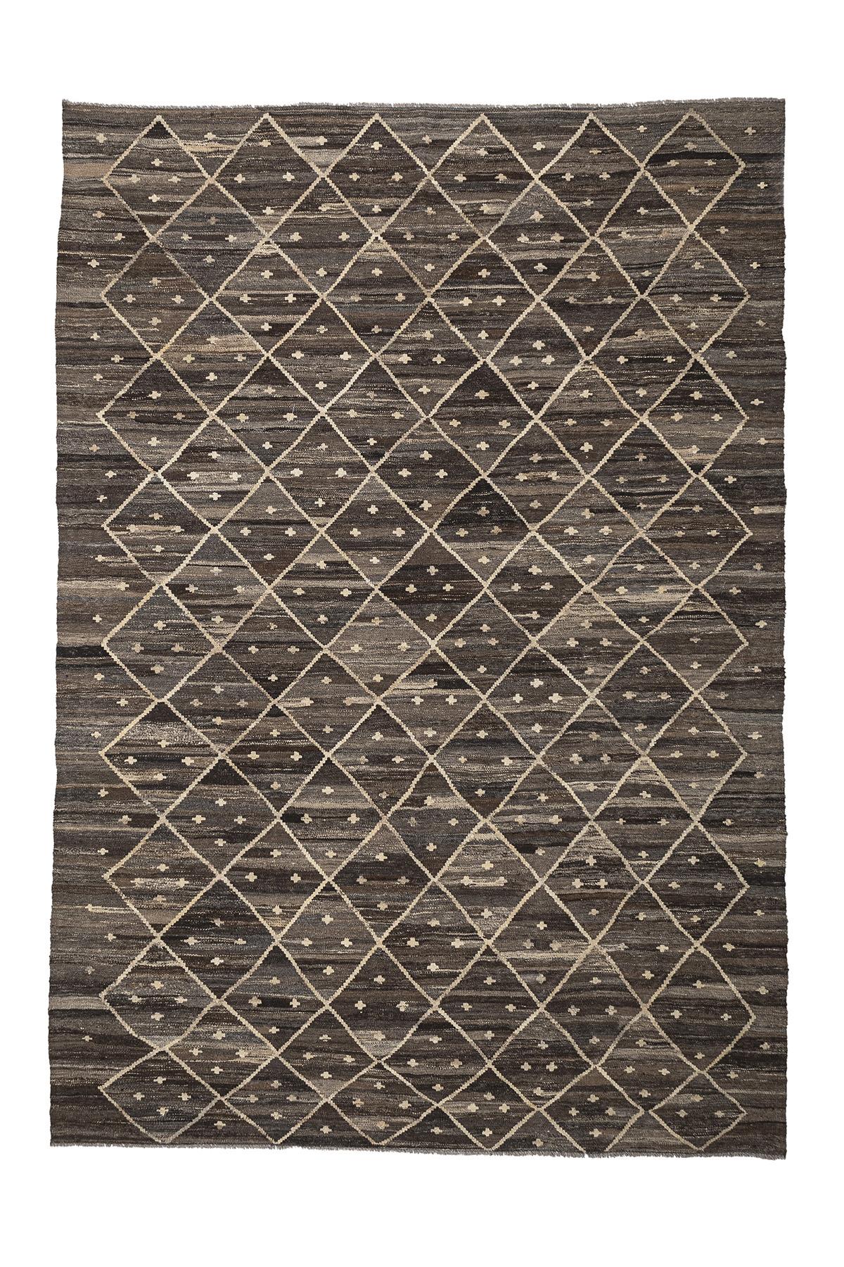 Kilim Rug (4.8 x 6.7 ft) | KILIM WHOLESALE - Vintage Handmade Pillows - Vintage Handmade Kilim Rugs - It is 100% wool. Artistic and historical rugs. Old handwoven rugs. - Online hand woven rugs and kilim cushions sales. Shipping to all over the 