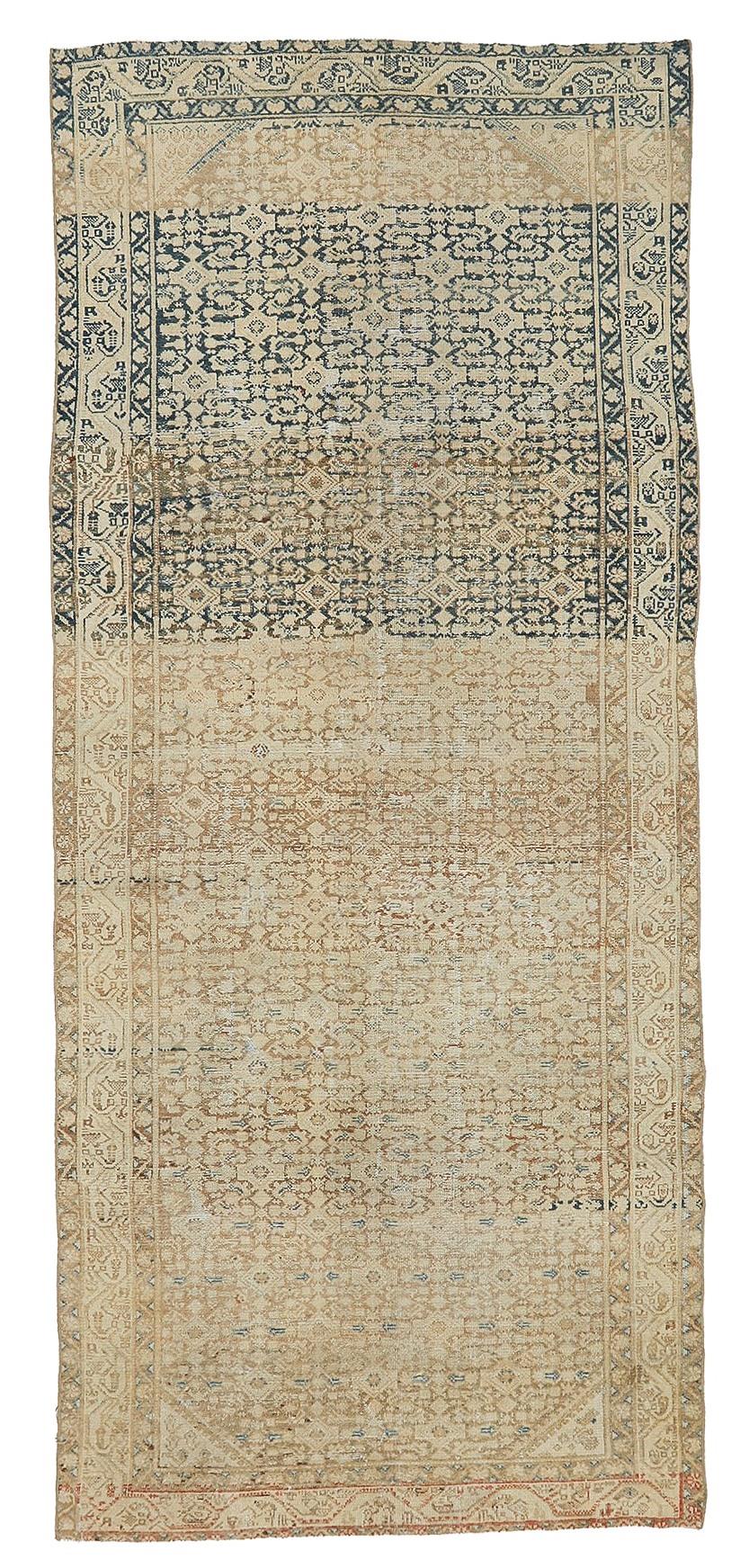 Antique Washed Out Malayer Rug - 4`9'' x 11`6''